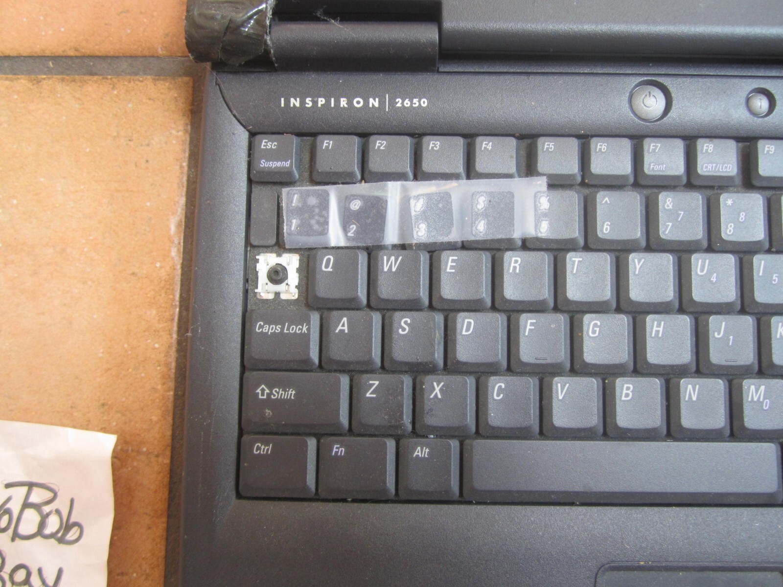 DELL INSPIRON 2650 LAPTOP 256MBRAM 30GBHD SCREEN INTACT BAD BATT NO CORD – PARTS