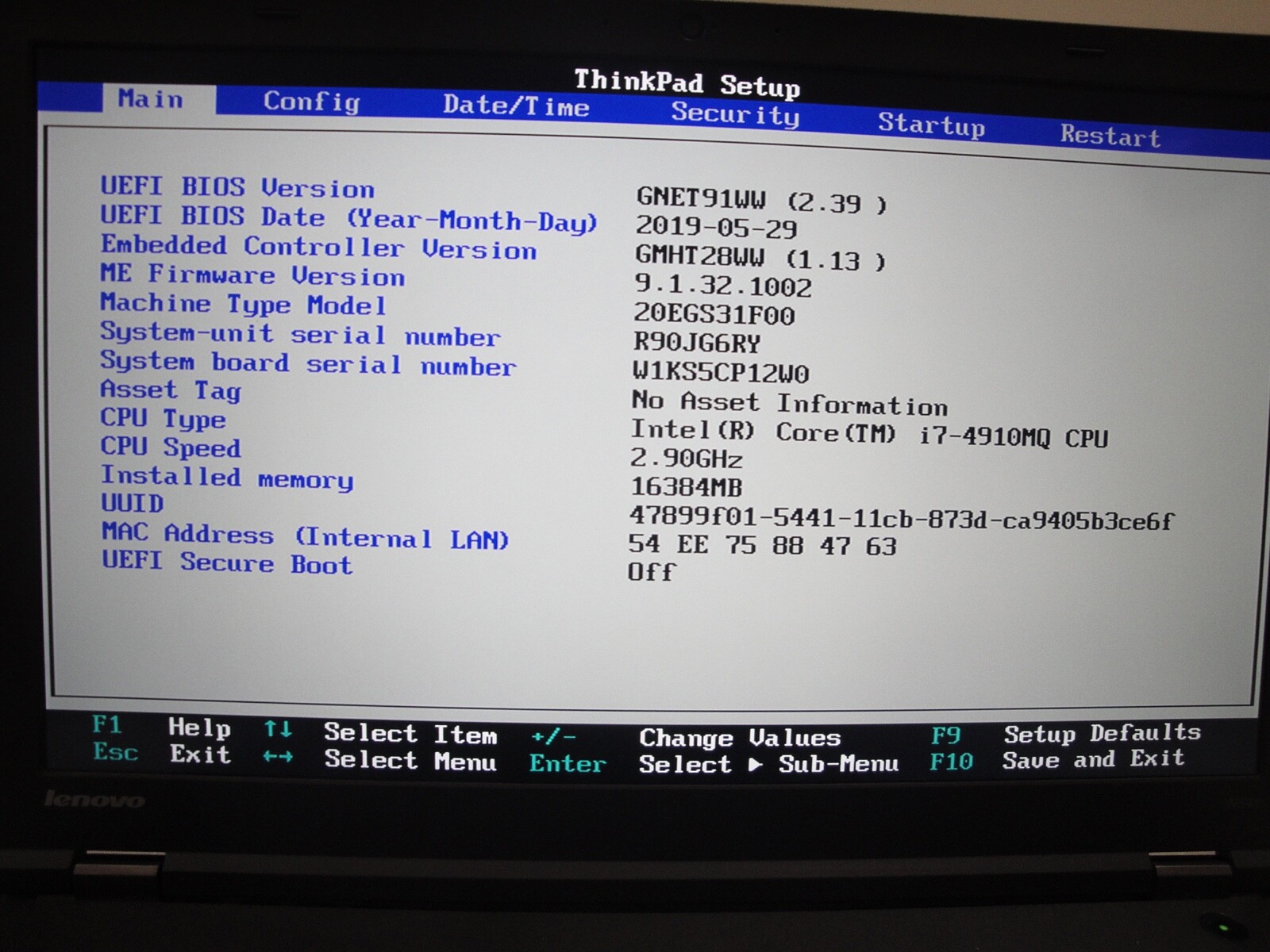 Lenovo ThinkPad W541 i7-2.9GHZ 16GB 512GB SSD 3K 2880×1620 Nvidia K1100M Fgp