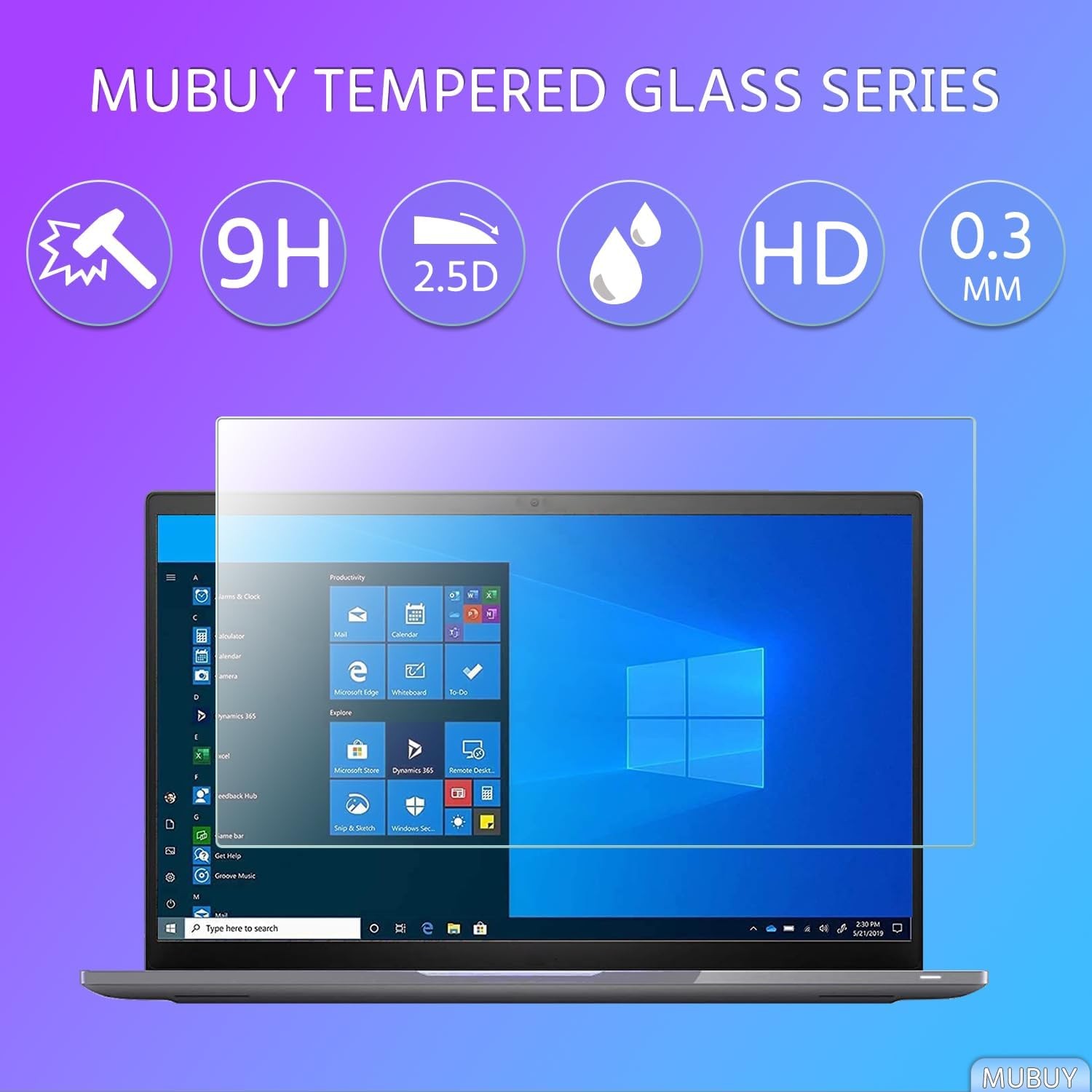 Tempered Glass Screen Protector for Lenovo ideapad 5/5i Pro 16 & Slim 3/5/7 16