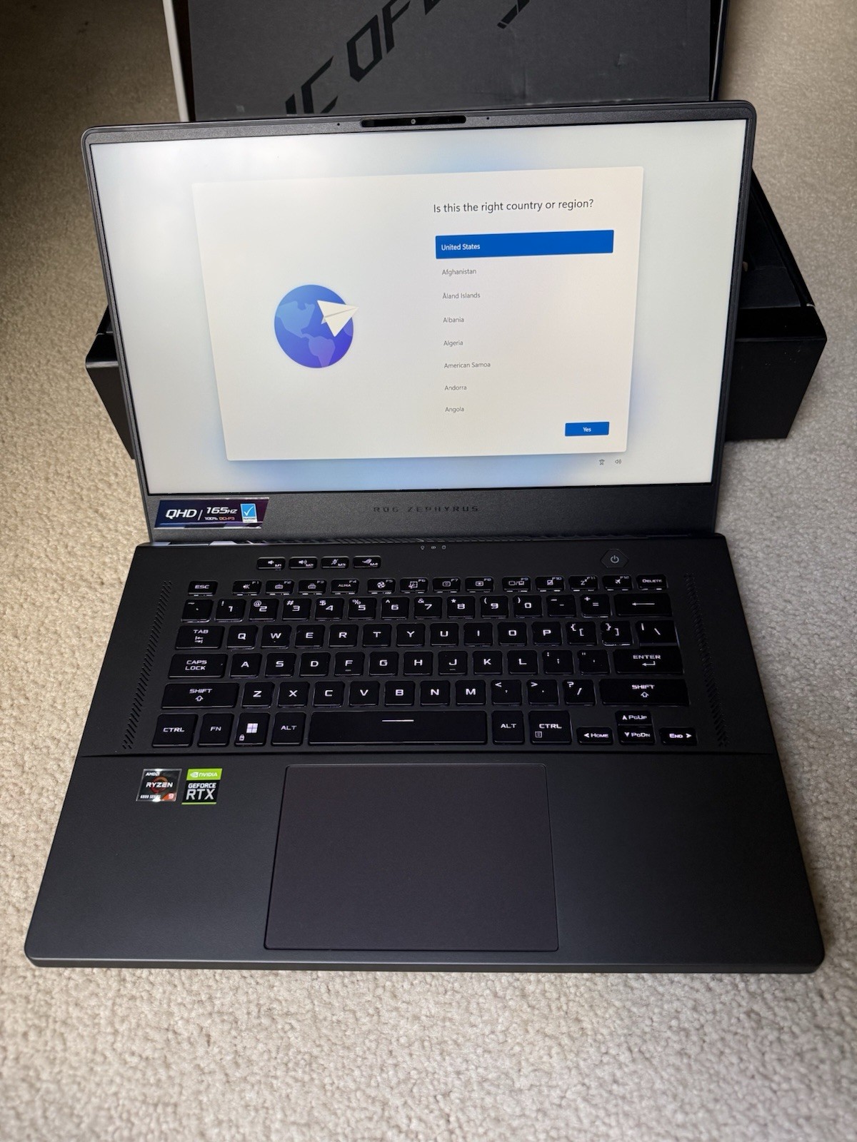 ASUS ROG Zephyrus G15 Ga503R Ryzen 9 6900hs RTX 3060 40/16gb RAM 500GB SSD