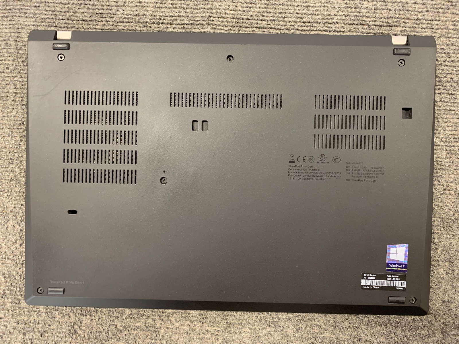 Lenovo ThinkPad P14s Gen 1 14″ Laptop AMD Ryzen 7 PRO 4750U 16GB RAM 512GB NVMe