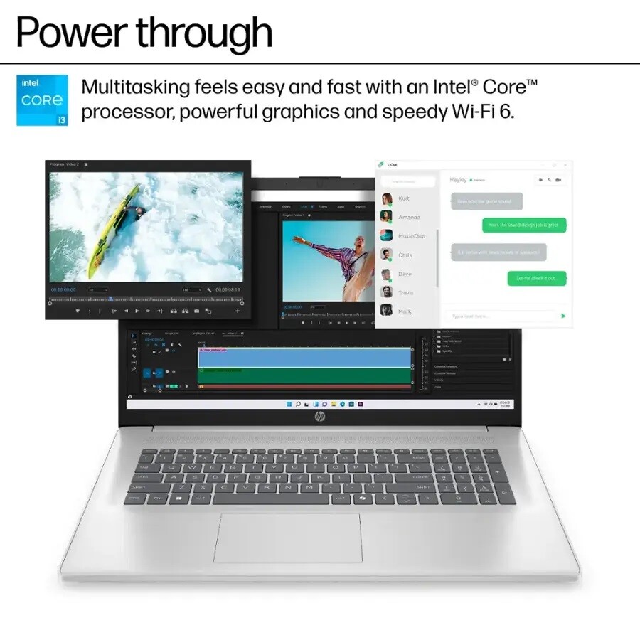 2025 HP Laptop Win11Pro Inter core i3 60 Hz 17.3″HD | 32GB RAM-1TB SSD