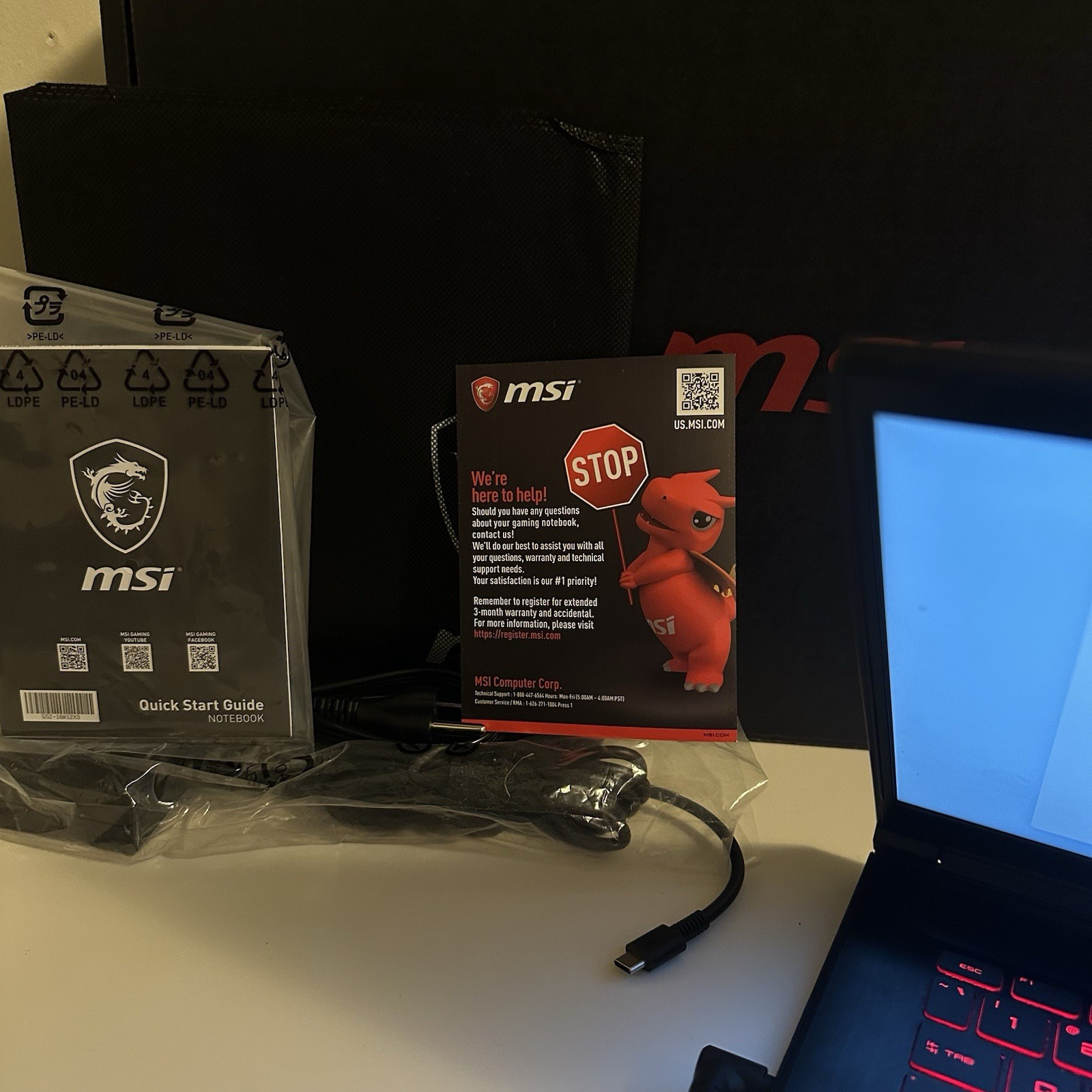 UPGRADED MSI GF65 Thin 9SD-837 Gaming Laptop i7-9750H 32GB 512GB SSD GTX 1660Ti