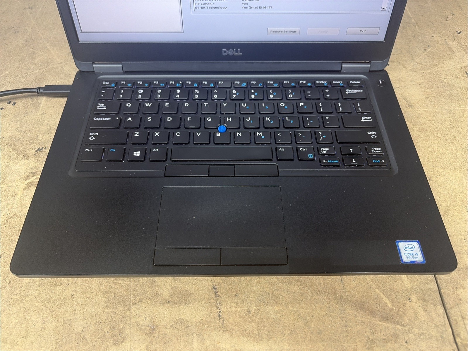 Dell Latitude 5490 14″ FHD i5-8250u 8GB RAM No Battery/OS/SSD