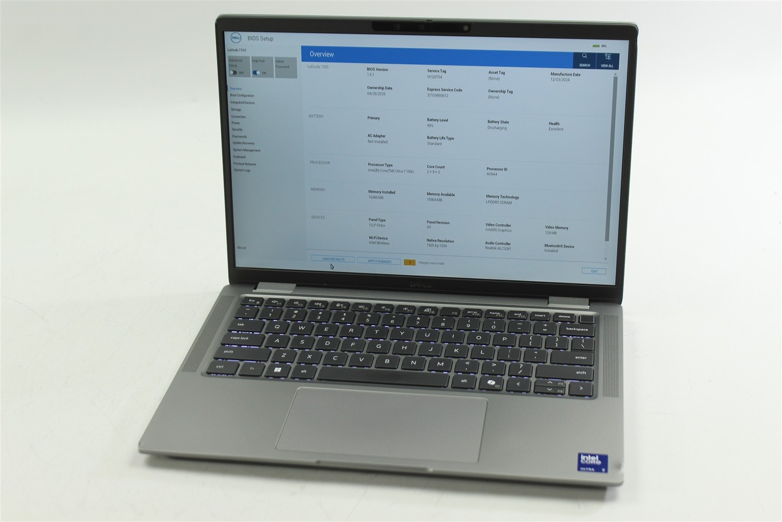 Dell Latitude 7350 13.3″ Core Ultra 7 155U 1.7GHz 512GB SSD 16GB RAM W11P