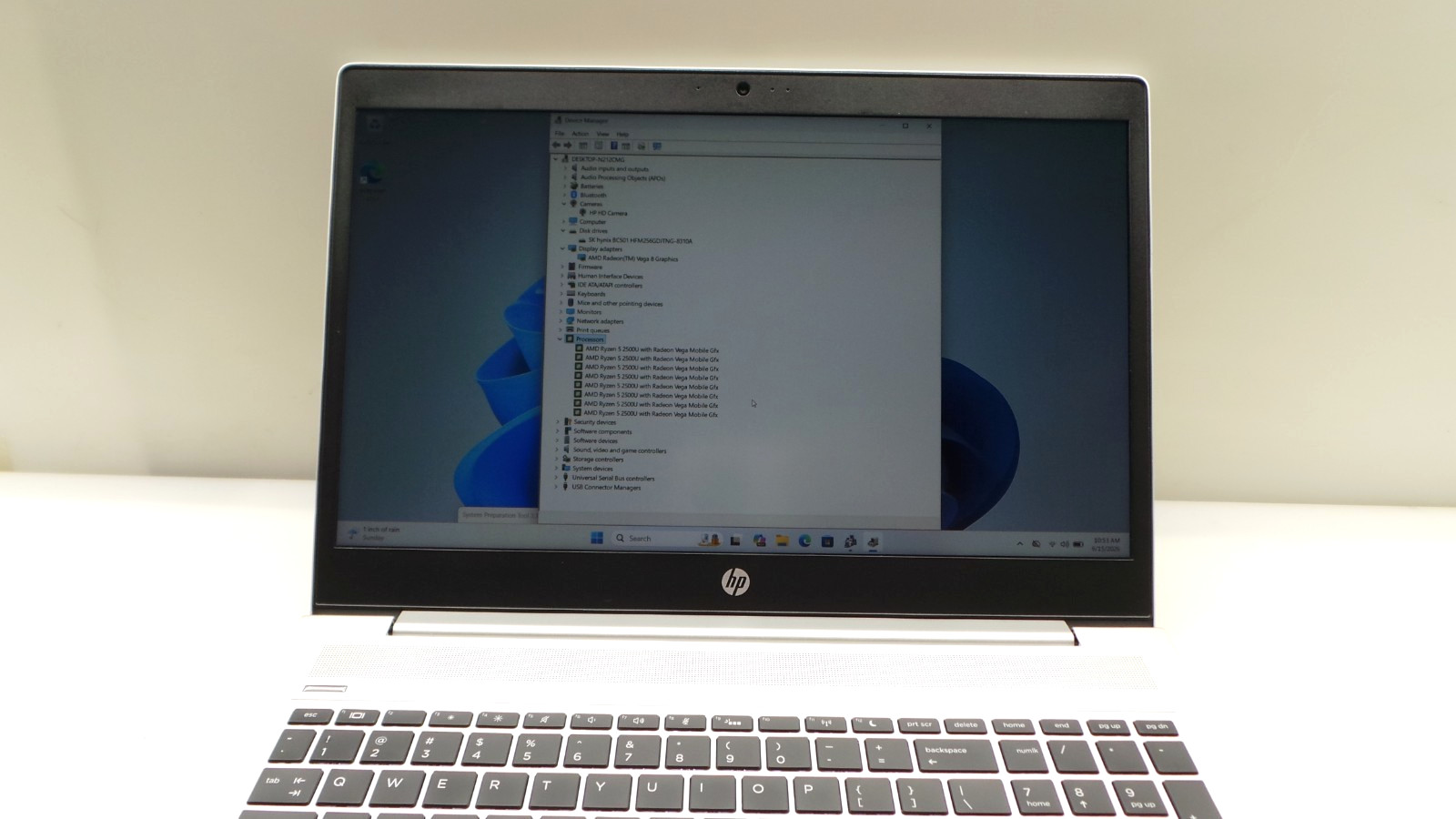 HP ProBook 455 G6 | 15.6″ | AMD Ryzen 5 2500U | 8GB RAM 256GB NVMe | WIN 11 PRO