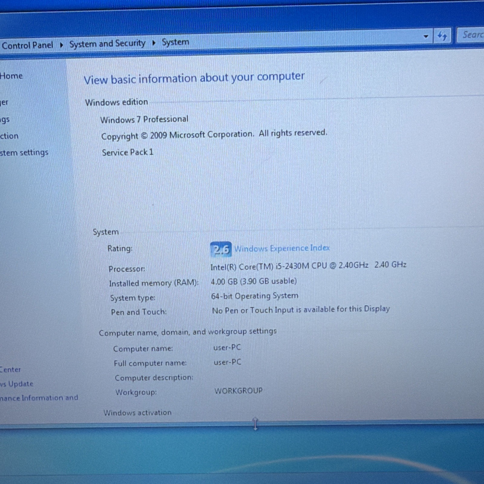 Dell Vostro 3750 17.3″ Windows 7 Pro Laptop Intel i5-2410 4gb 320gb HDD DVD