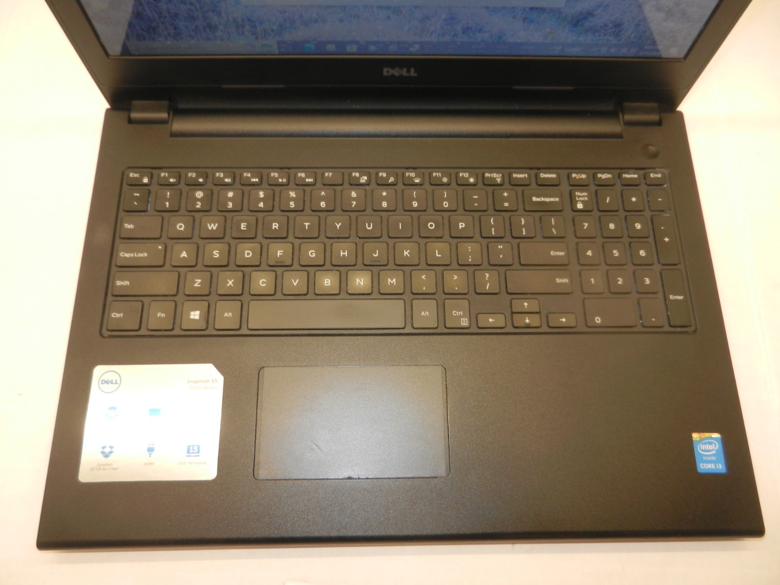 DELL INSPIRON 15-3542 15.6″ CORE I3-4030U@1.9GHZ 8GB RAM 250GB HDD WINDOWS 10