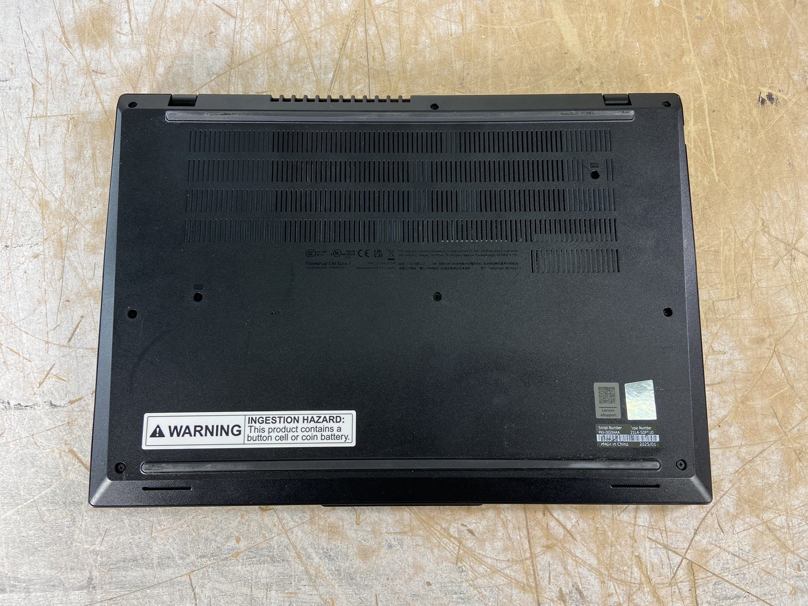 LENOVO THINKPAD L16 ULTRA 5 135U @ 1.1GHz, 16GB RAM, NO HDD