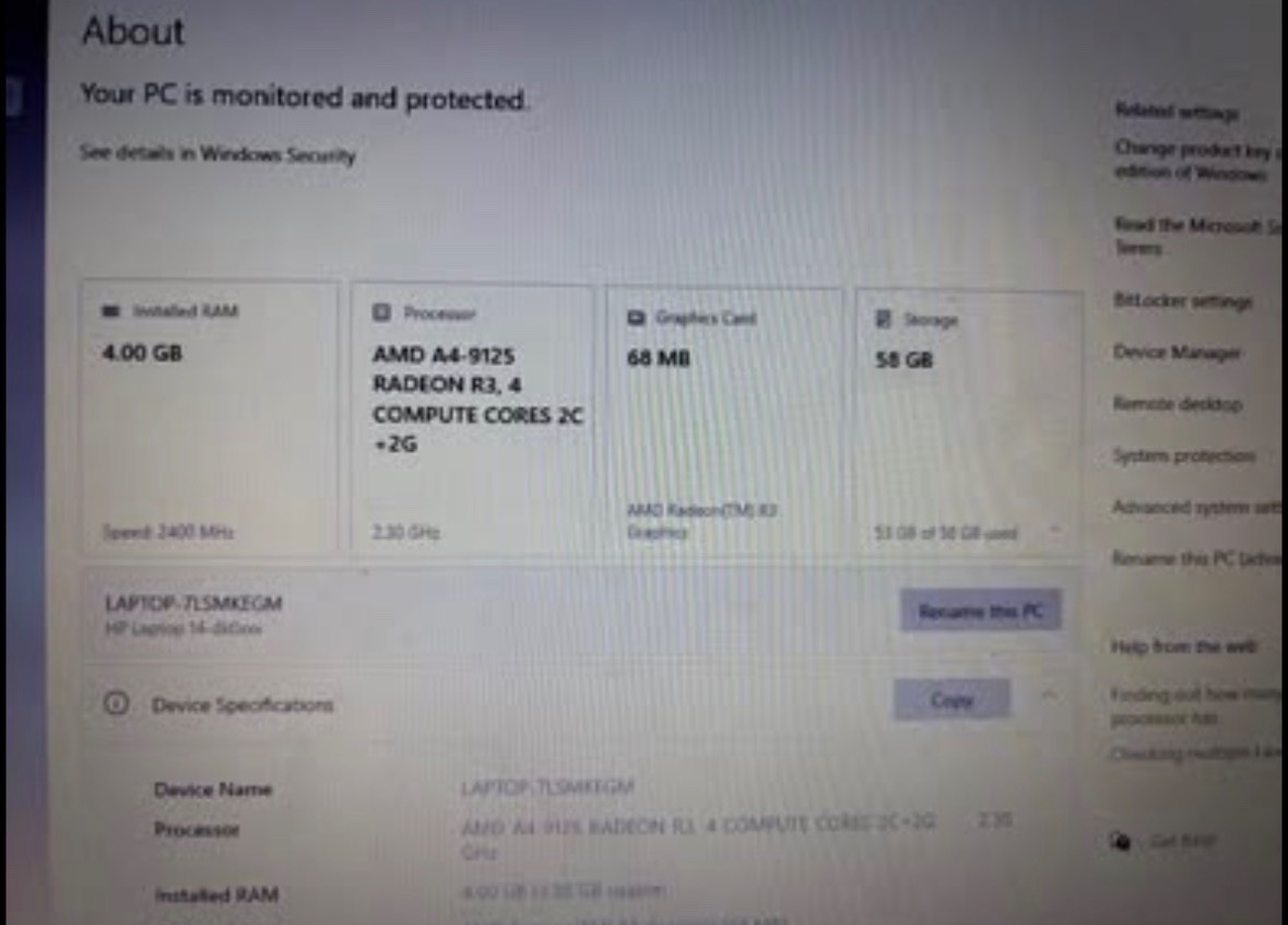USED HP Laptop 14 – Windows 10/11 – Works Perfectly – Charger Included