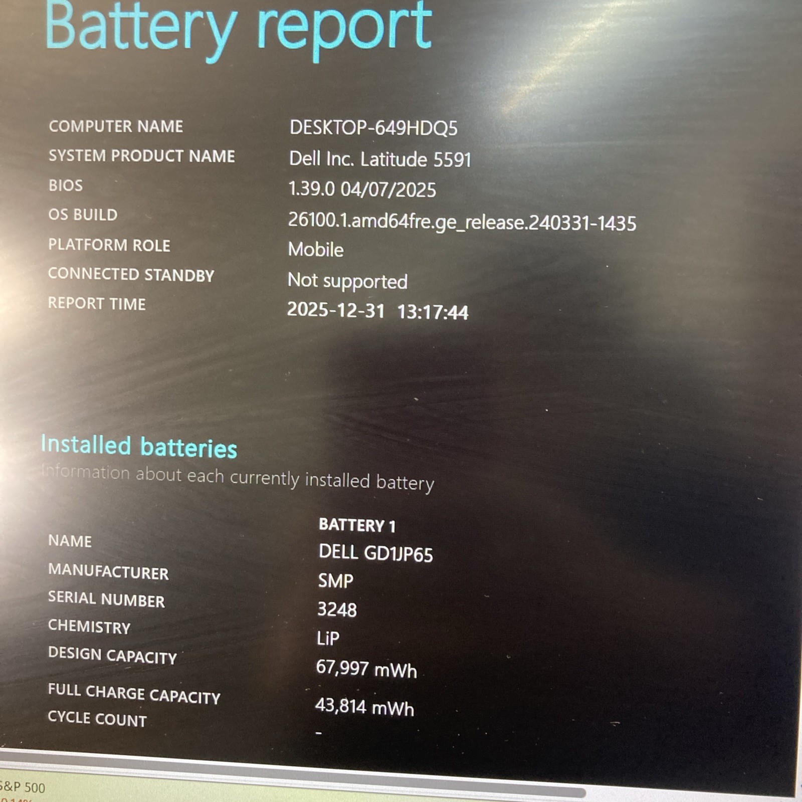 Dell Latitude 5591 i7-8850H 2.60 GHz 8Gb SSD 256Gb Win 11