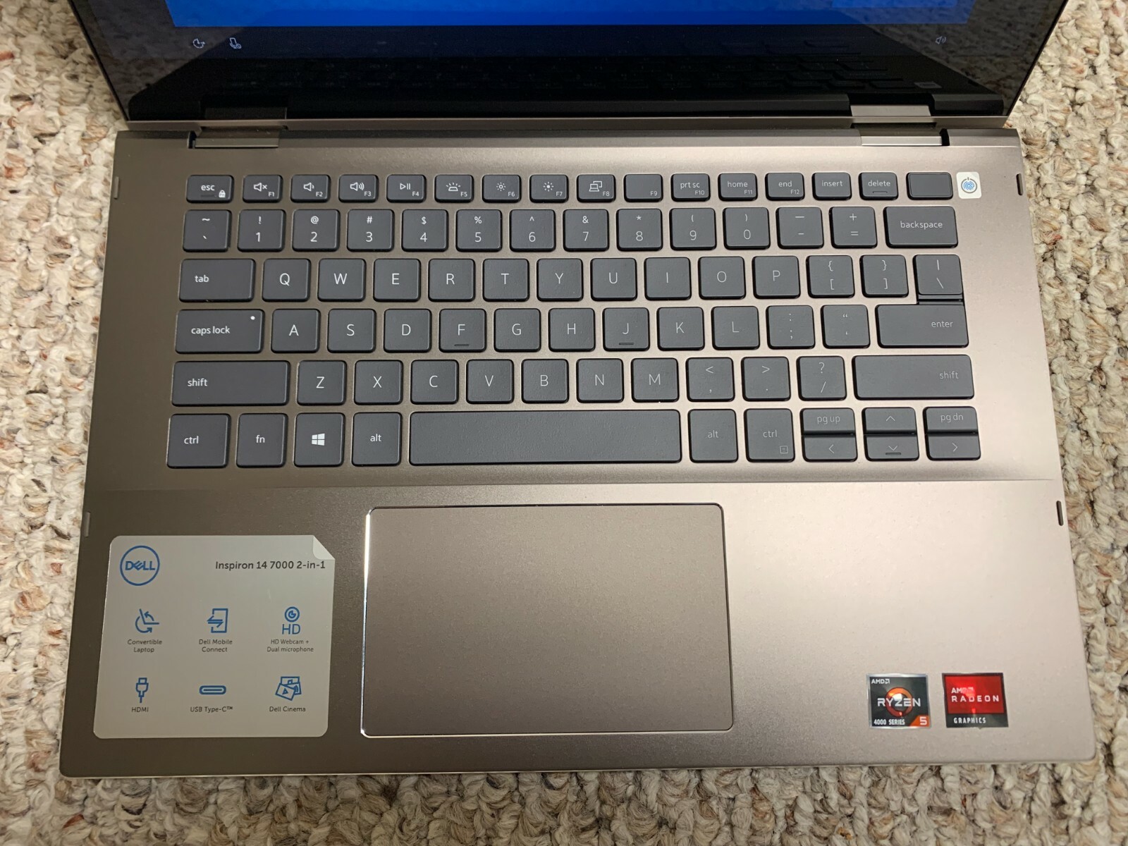 Dell Inspiron 7405 Sandstorm – 14″ Convertible Touch Screen Laptop – Windows 10