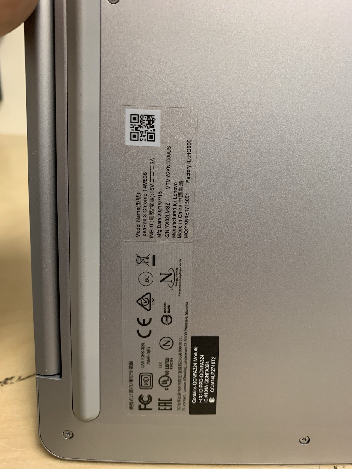 Lenovo Ideapad 3 Chrome,14″ FHD Laptop,MediaTek MT8183,4GB RAM , 64GB eMMC
