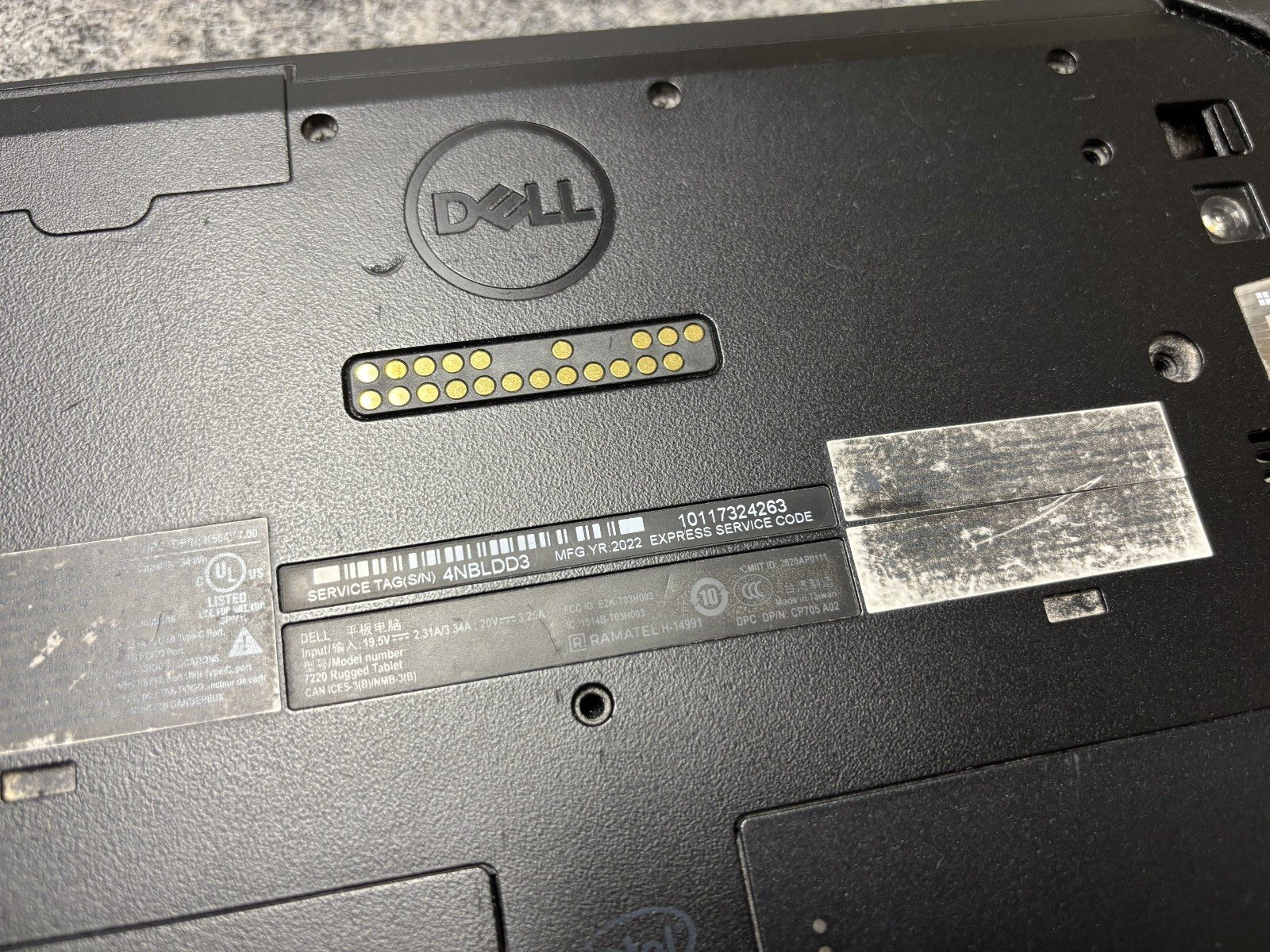 Dell Latitude 7220 Rugged Extreme Tablet Intel Core i3-8145U 8GB 128GB SSD