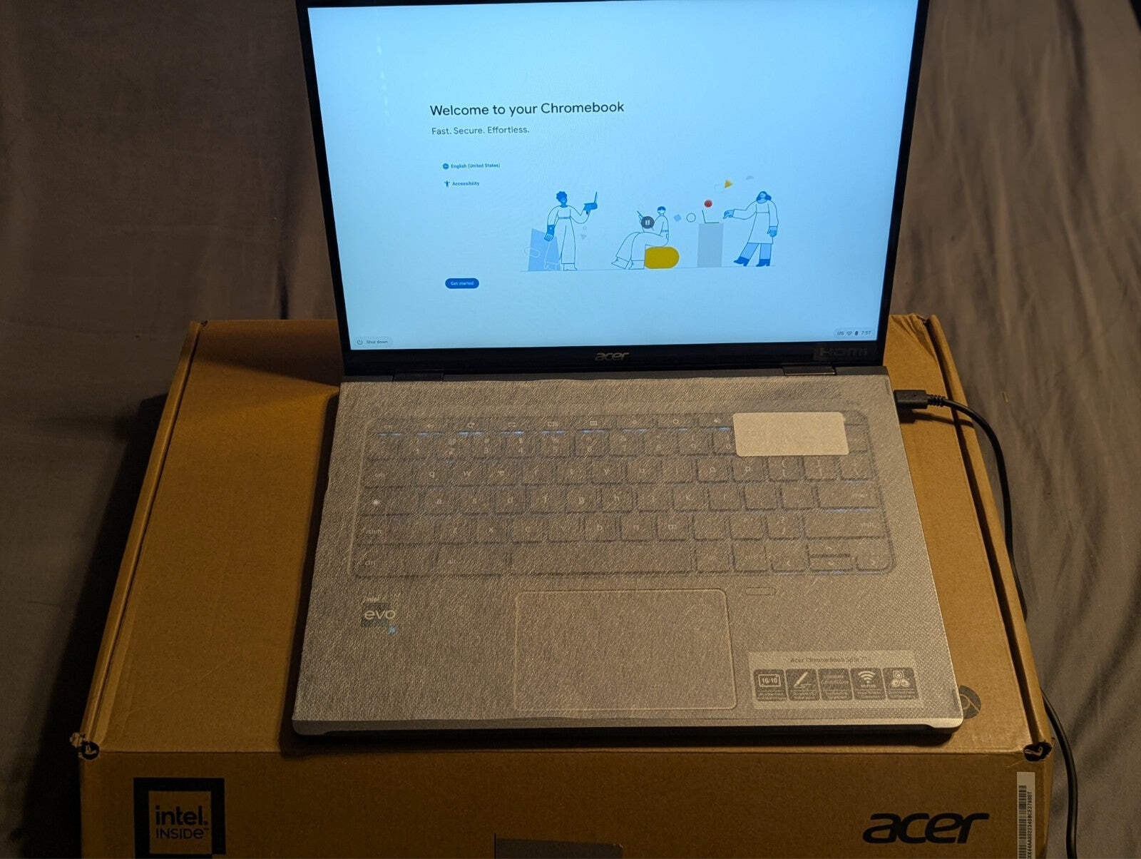 Acer Laptop – Chromebook Spin 714 – i5-1235U 16GB 256GB SSD 14 Touch Stylus