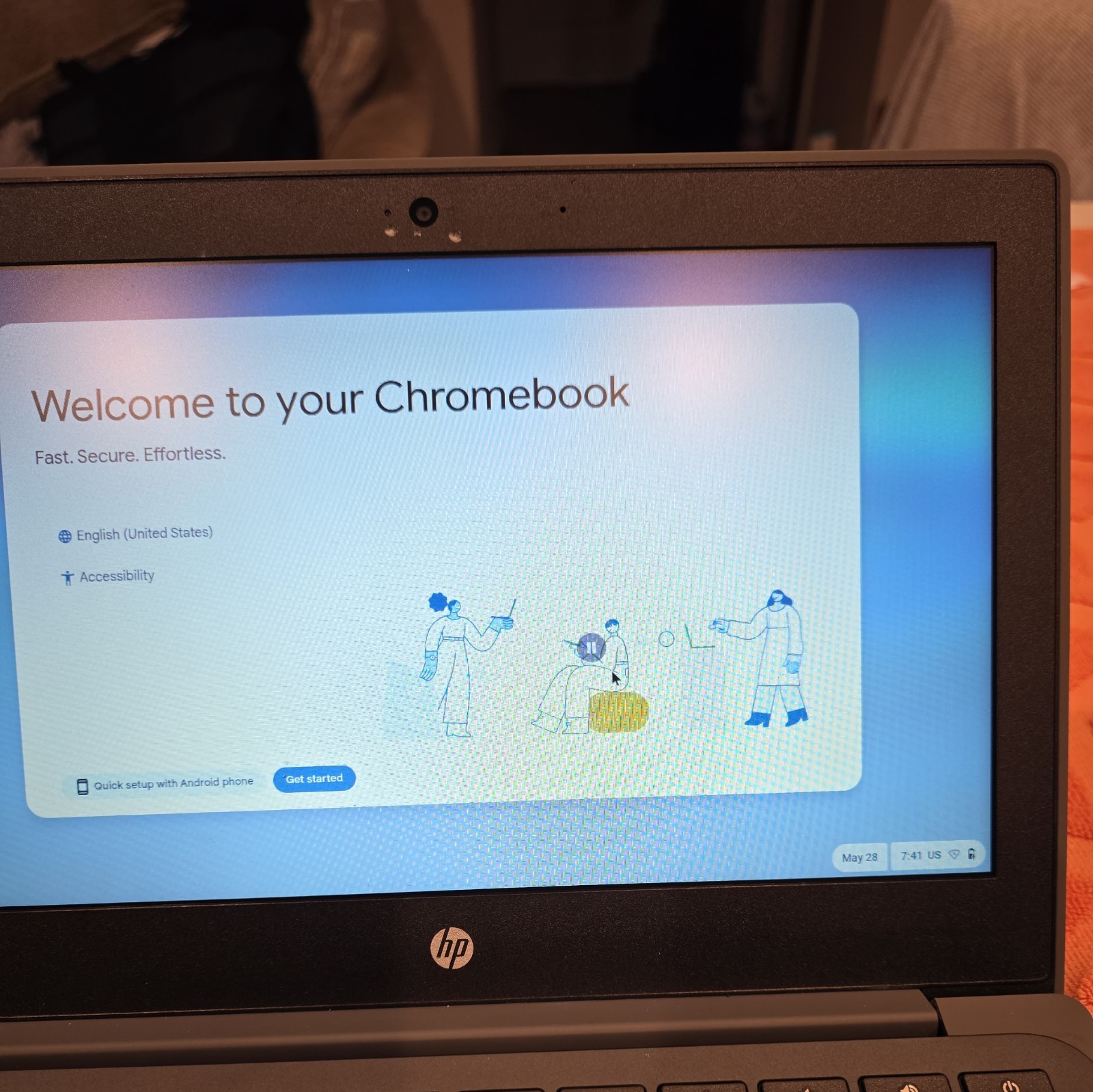 HP Chromebook 11A G8 EE Laptop 11.6″ AMD A4-9120c 4GB RAM 32GB SSD With Charger