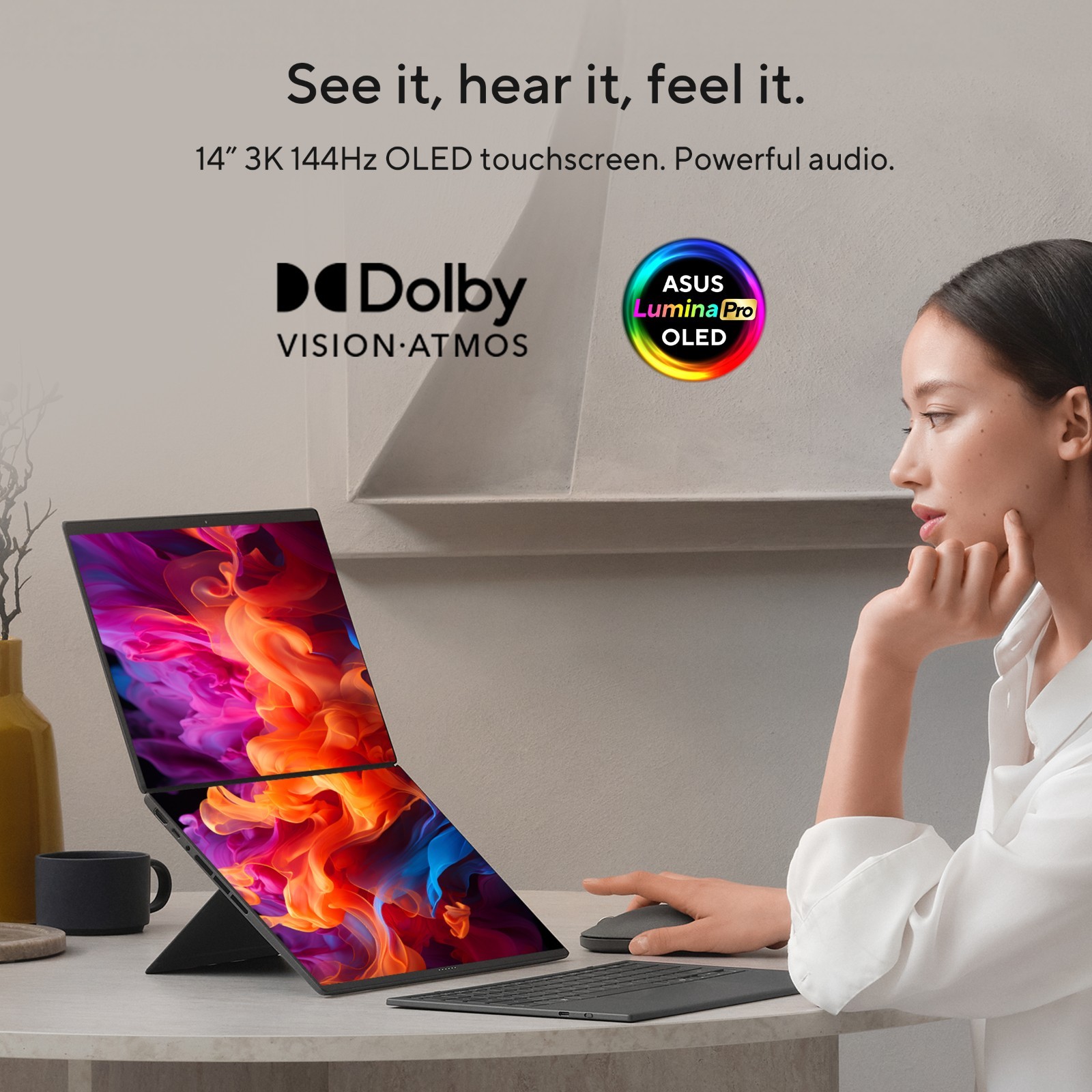 ASUS Zenbook DUO Dual 14″ OLED Touch 2-in-1 Intel Ultra X7 358H 32GB RAM 1TB SSD