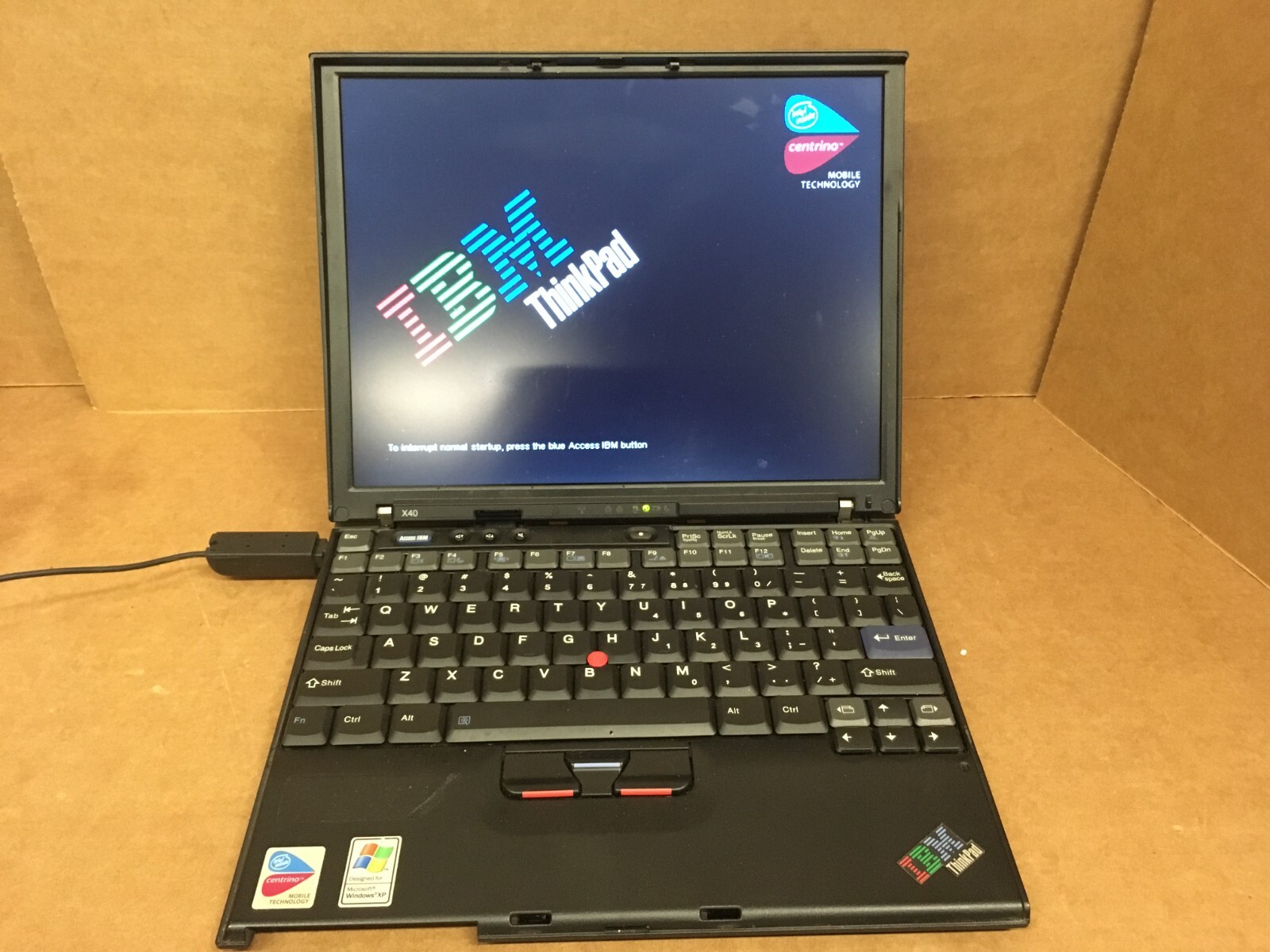 Vintage IBM Thinkpad X40 598MHz 768MB RAM NO HDD
