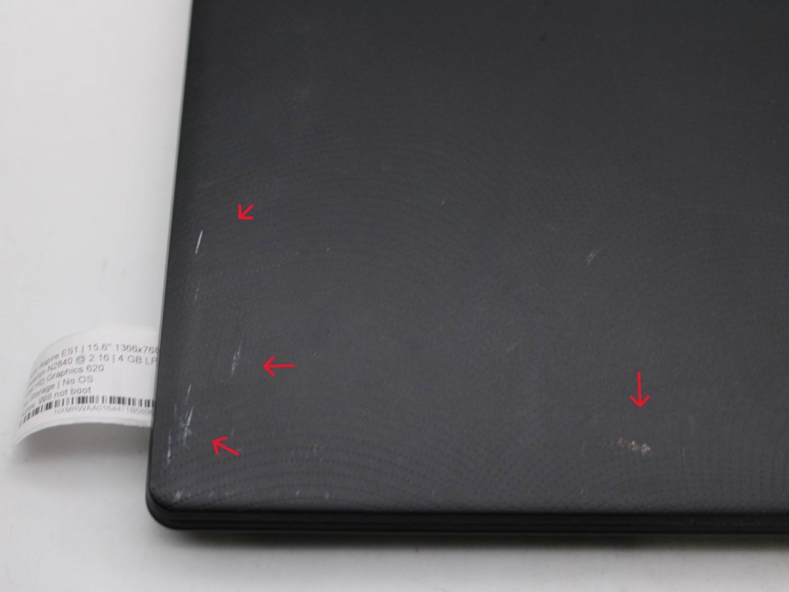 Acer Aspire ES1 Celeron-N2840@2.16GHz 4GB LPDDR4 NO STORAGE OR OS *PARTS/REPAIR*