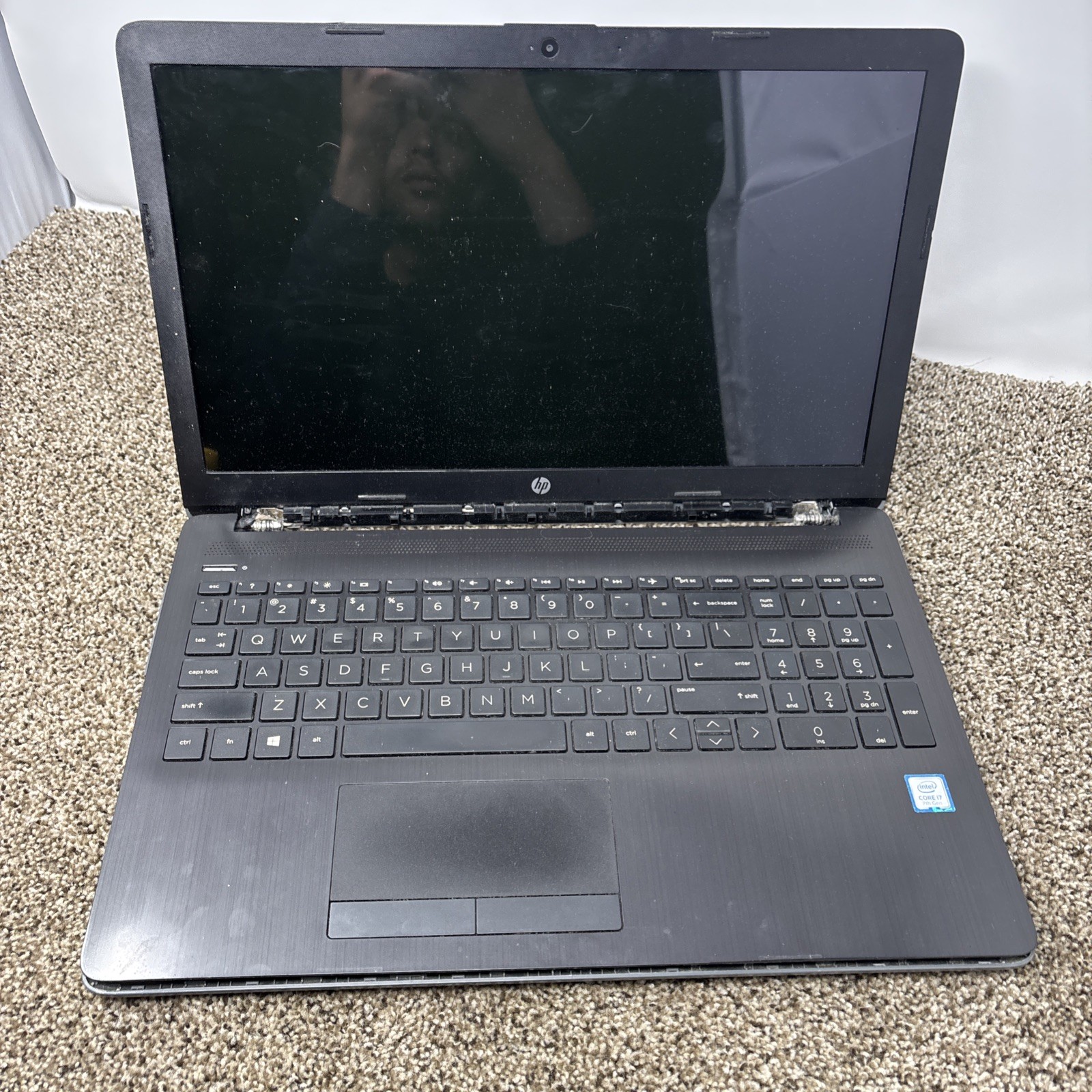 HP 15-DA0081OD Laptop i7 7th Gen DESTROYED FOR PARTS ONLY!