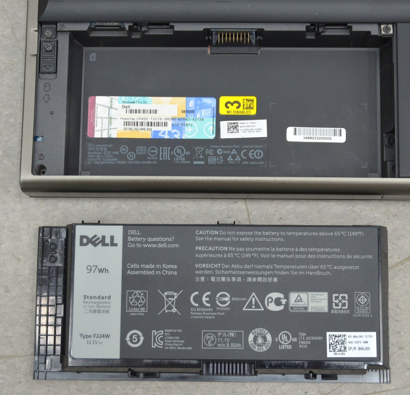 Dell Precision M6800 Laptop, 3M M2767PW Monitor W/ 33″ Large Case & Assembly