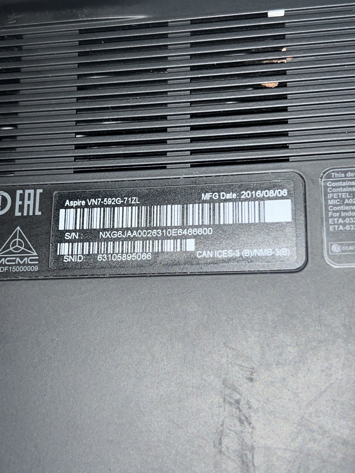 Acer Inspire V 15 Nitro Black Edition Gaming Laptop