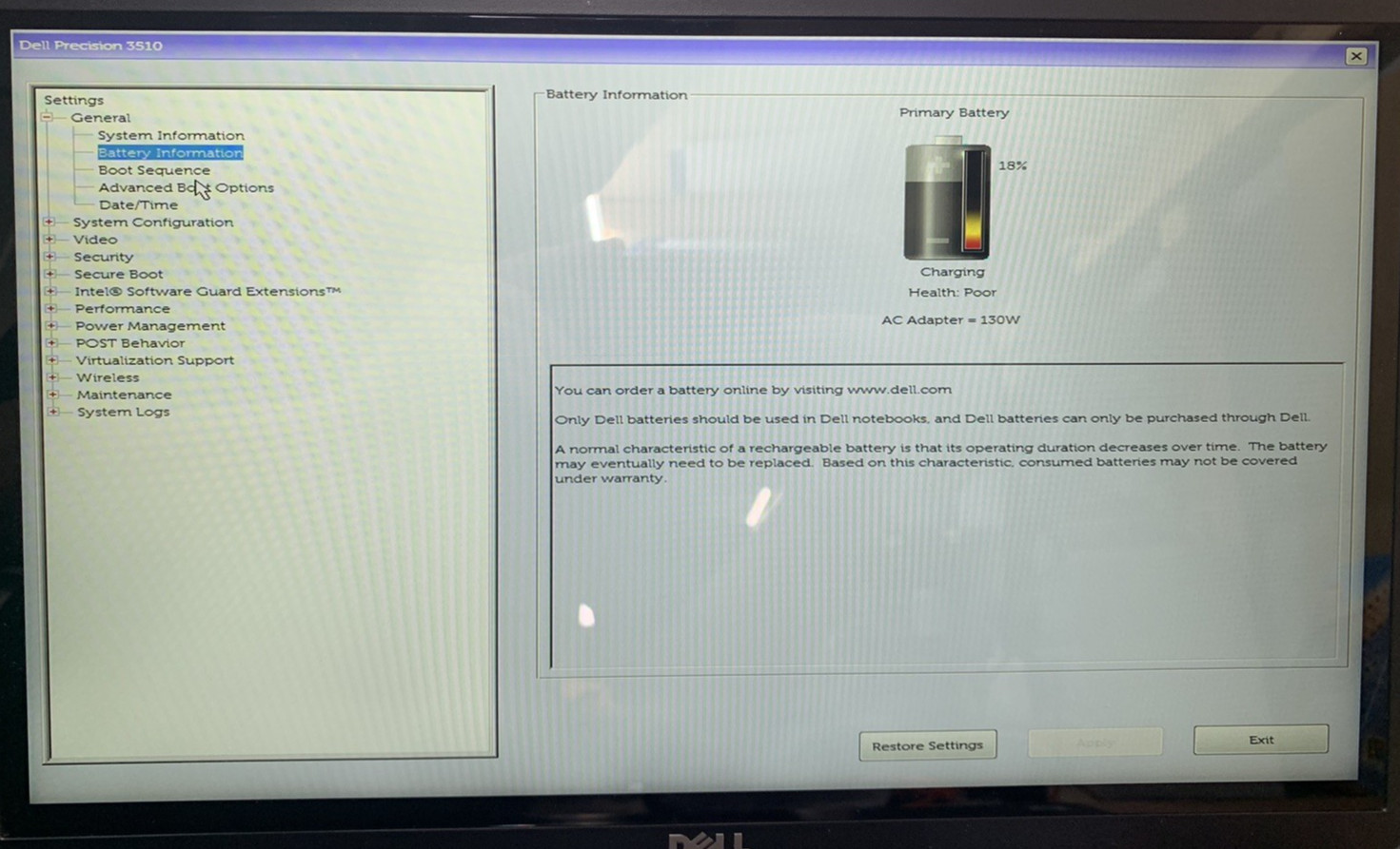 Dell Precision 3510 15.6” Intel Core i7-6700HQ 4GB DDR4 RAM 500GB HDD WIN 10P