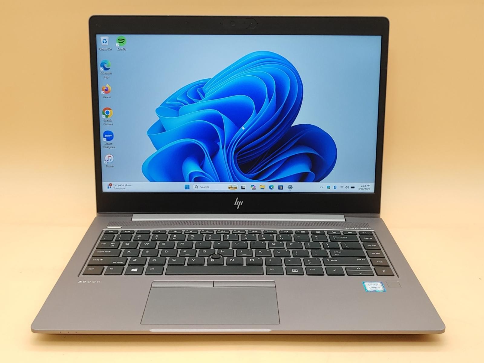 HP ZBook 14u G6 14″ Intel i7-8565U 16GB 512GB SSD Win11 WX3200 *NO A/C* *READ*