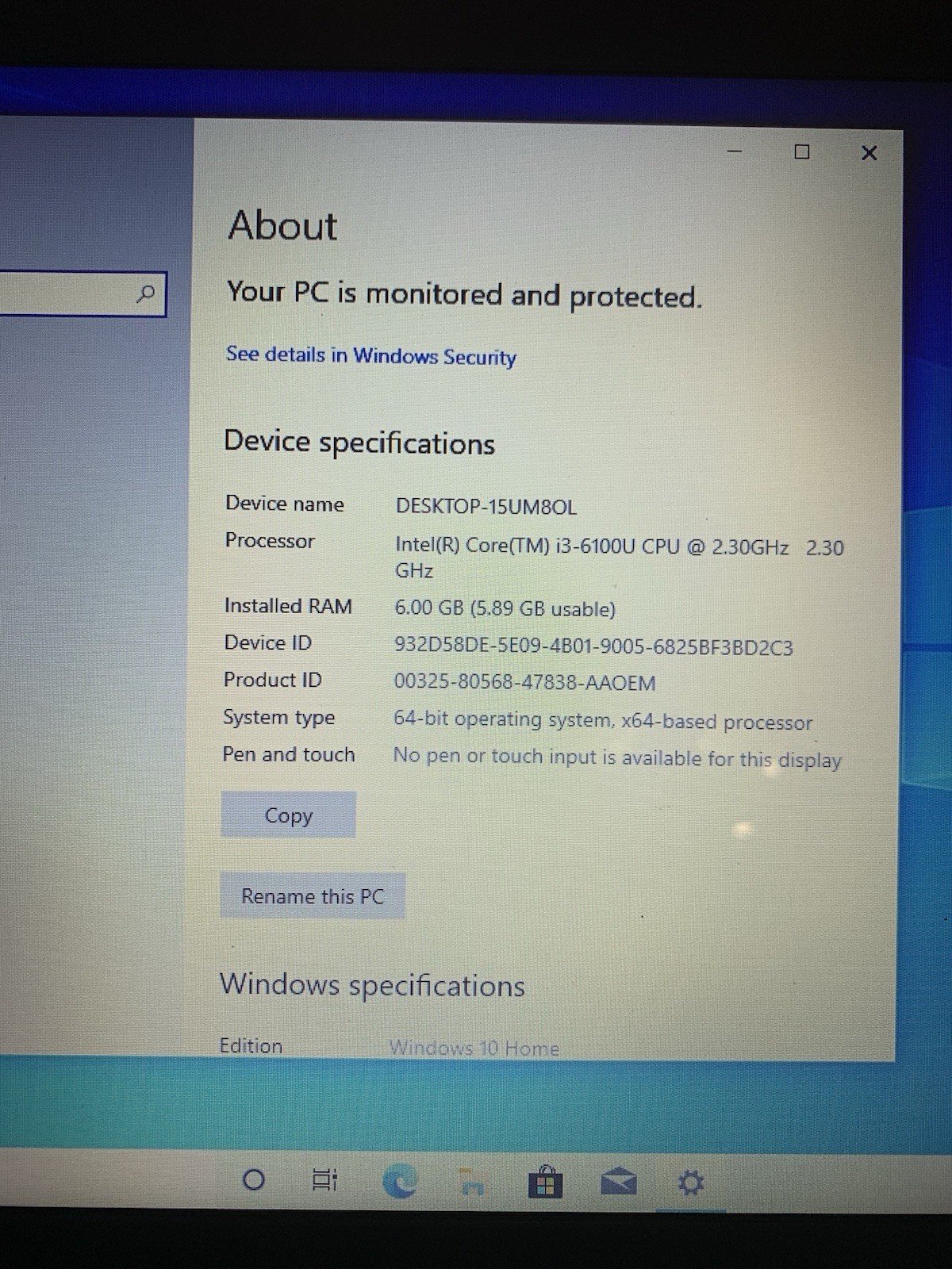Dell Inspiron 15-3567 15.6″, Intel i3-6100U, 6GB RAM, 1TB HDD, New Battery (D14)