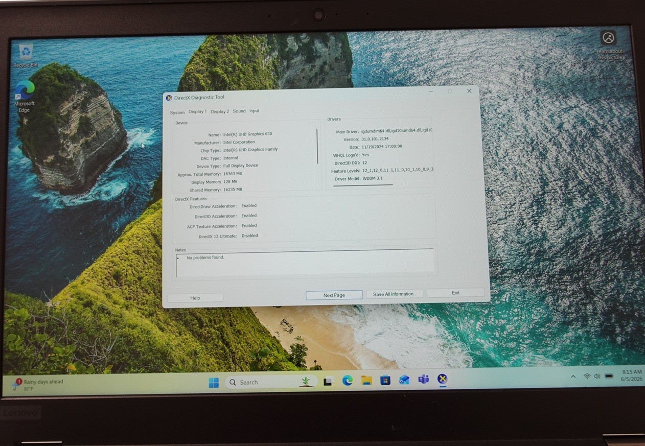 Lenovo ThinkPad P53 Intel Core i7-9850H 15.6″ 32GB RAM 256GB SSD Win11