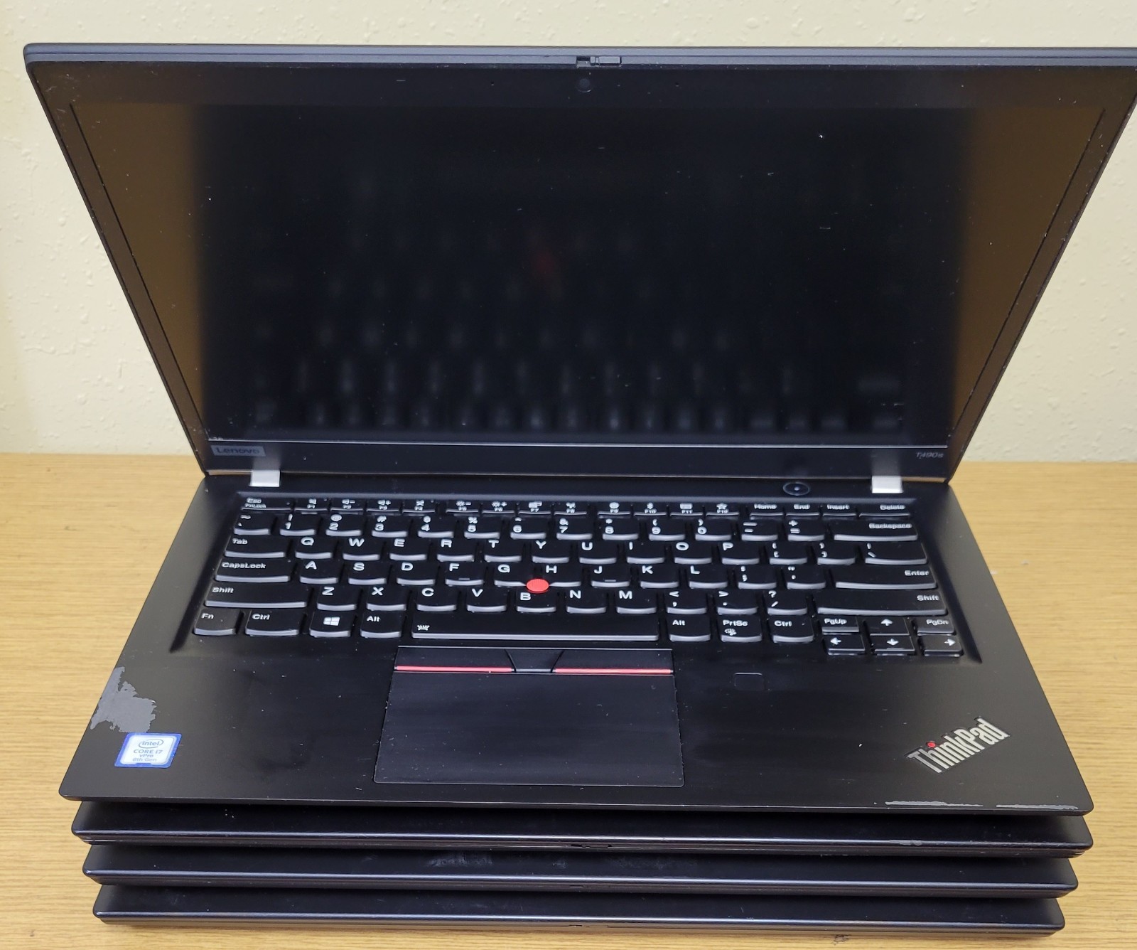 (Lot of 4) Lenovo ThinkPad T490s i5/i7-8th Gen 1.6/1.90GHz 8GB No OS/SSD/HDD