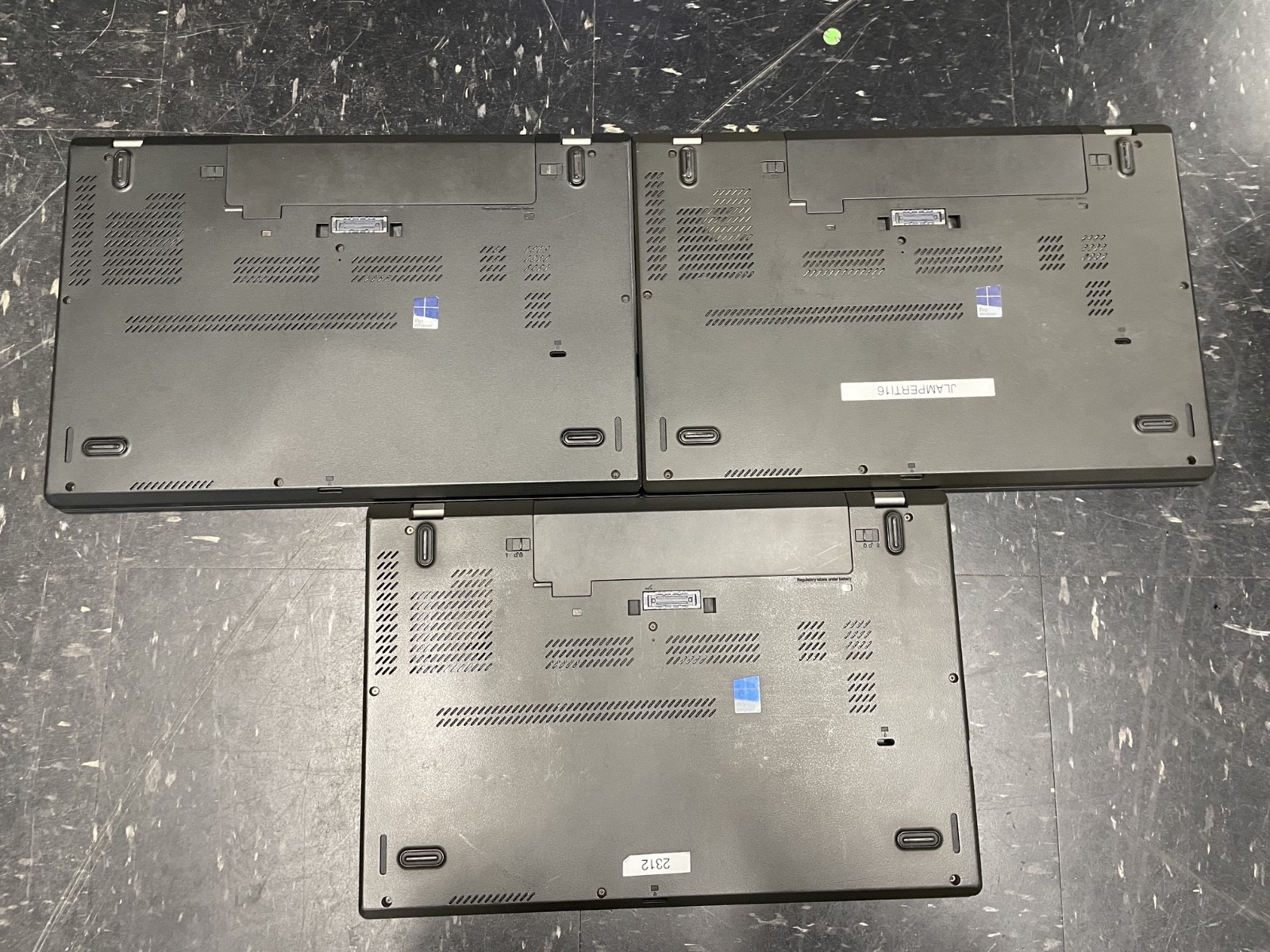 Lot of 3 Lenovo Thinkpad T560 I5-6200U 2.30GHz 16GB 256GB NO OS *READ*
