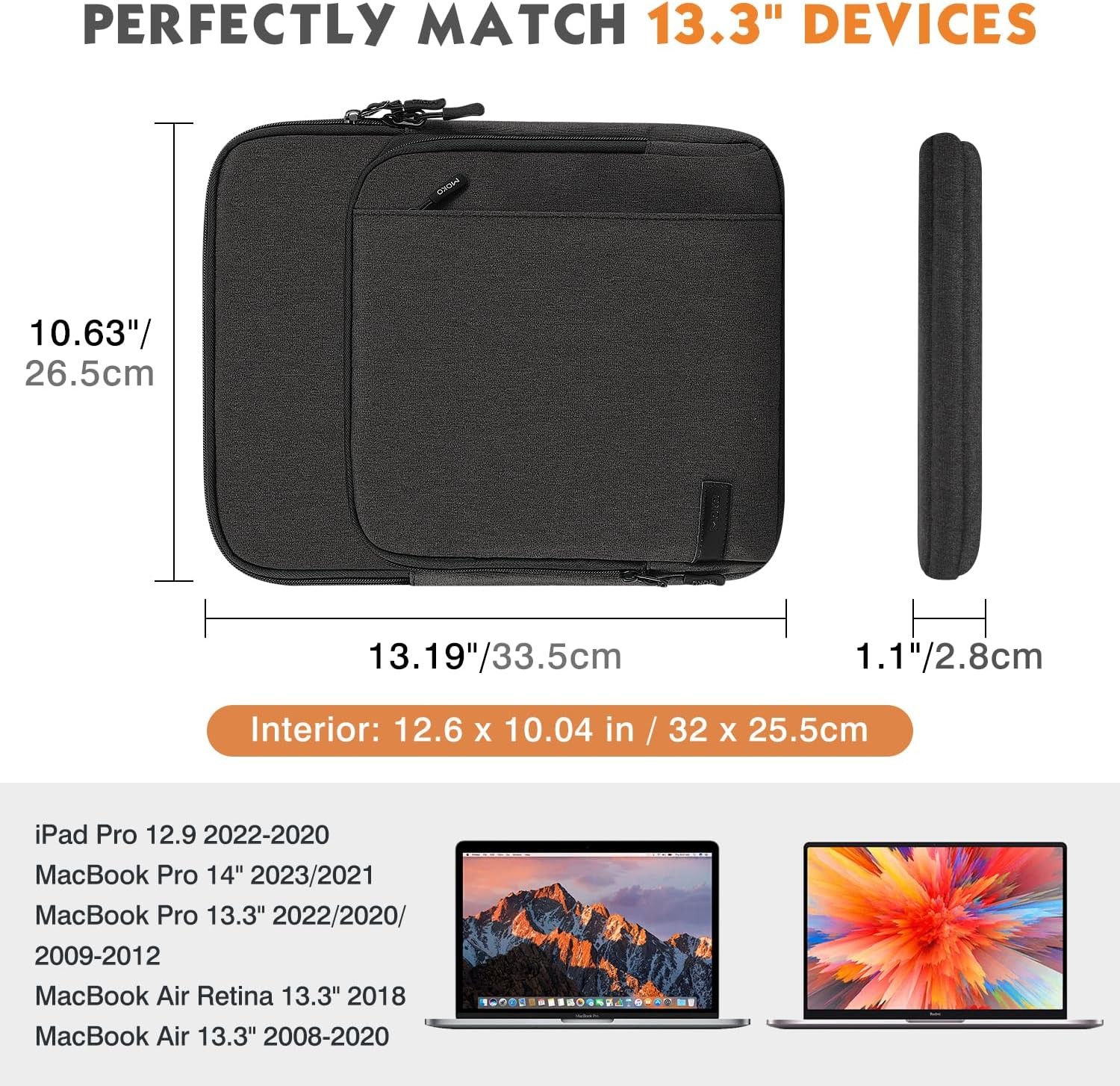 Laptop Sleeve Bag for 13.3-14 Inch Fits New MacBook Pro M3/M2 14″ /13″ M2/M1