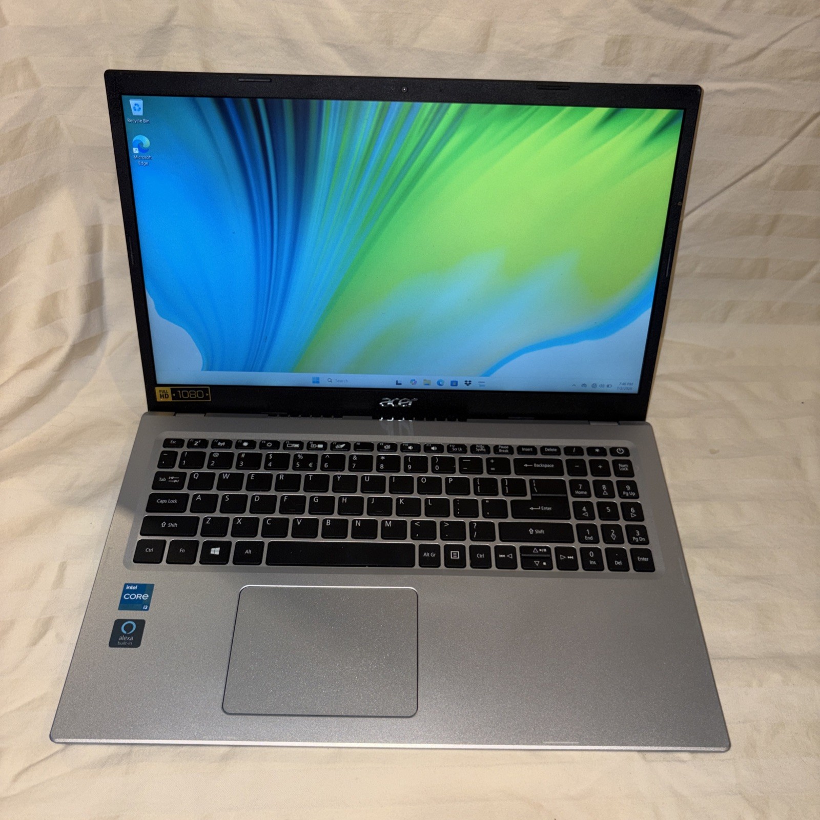 Acer Aspire 5 A515-56 i3-1115G4 3.0GHz 4GB RAM 128GB SSD