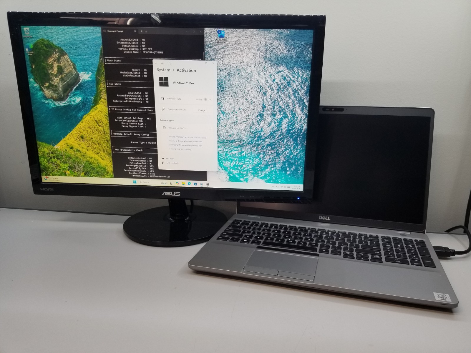 AS-IS Dell Precision 3551 15.6″ i7-10850H 2.7GHz 8GB RAM 256GB NVMe Win11P READ