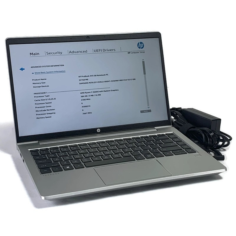 HP ProBook 445 G8 14″ Laptop Ryzen 5 5600U 2.3GHz 32GB 512GB NVMe SSD – Win11