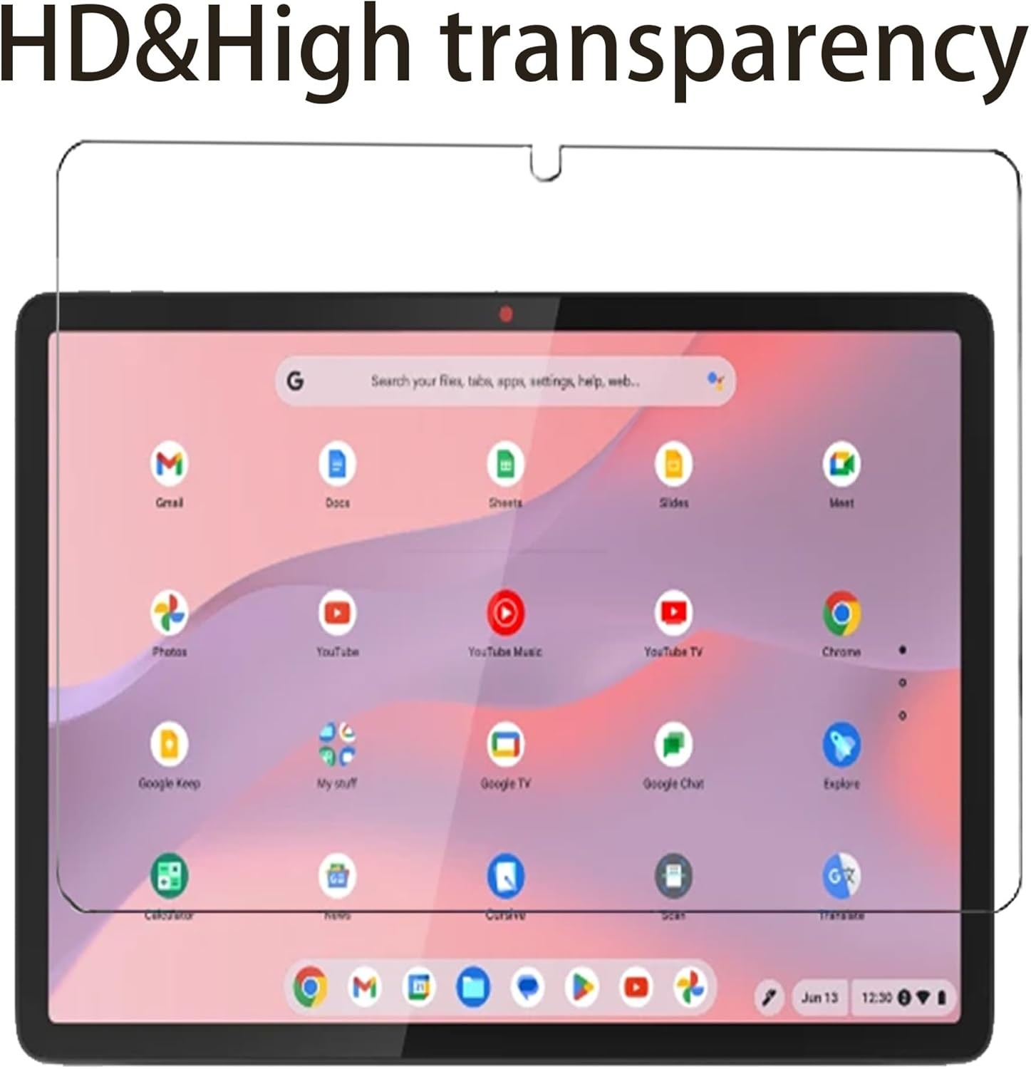 2 Pack Tempered Glass Screen Protectors for Lenovo Chromebook Duet Gen 9, 11 inc