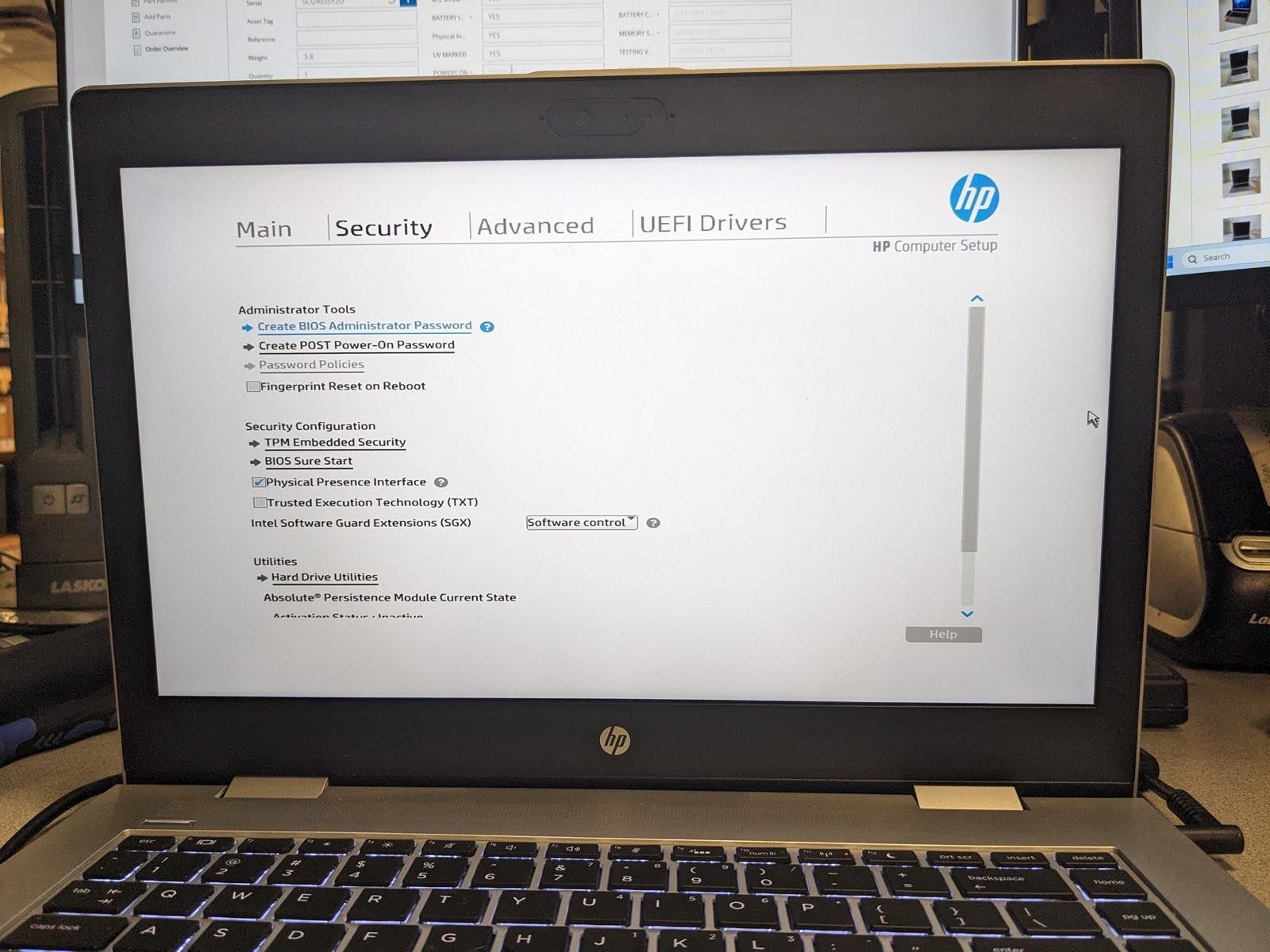 HP PROBOOK 640 G4 i5-8350U @ 1.70GHz, 8GB RAM, NO HDD/OS