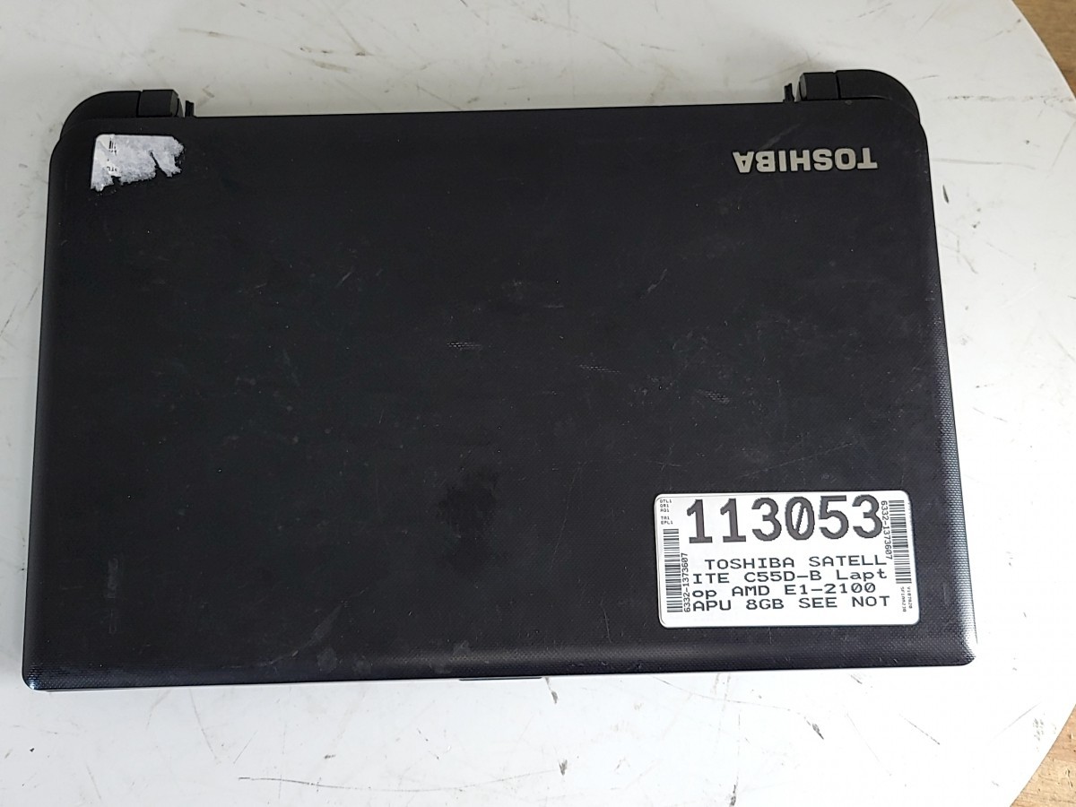 TOSHIBA SATELLITE C55D-B5308 Laptop AMD E1-2100 APU 8GB SEE NOTES