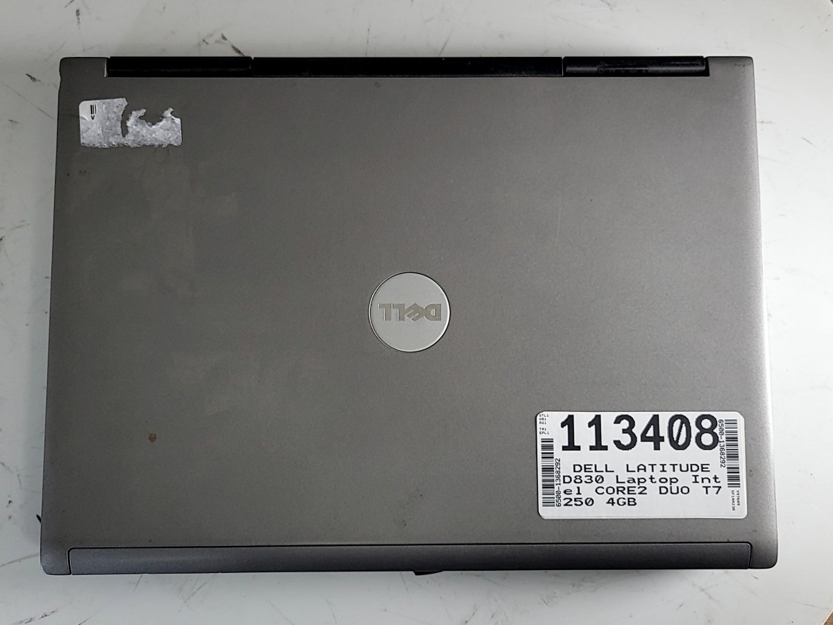 DELL LATITUDE D830 Laptop Intel CORE2 DUO T7250 4GB SEE NOTES