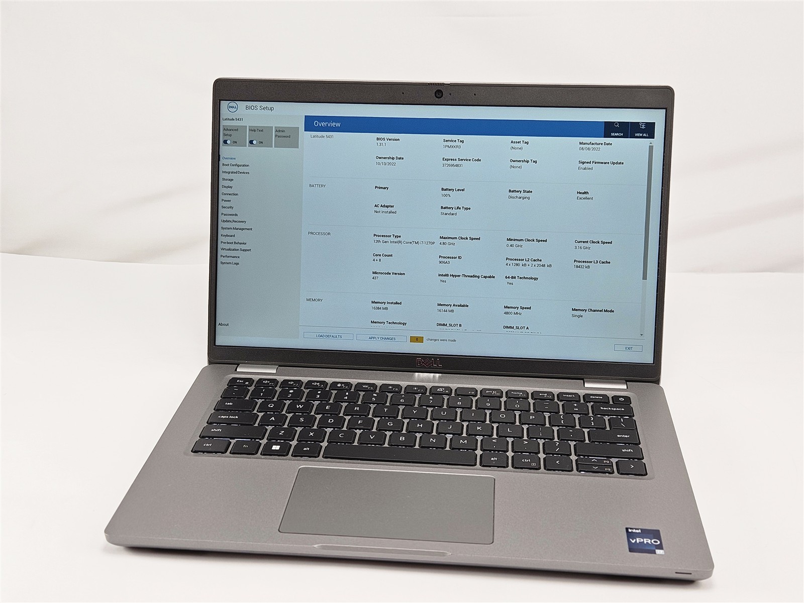 Dell Latitude 5431 Intel Core i7-1270P 16GB 256GB SSD 14″ WiFi 6 Notebook