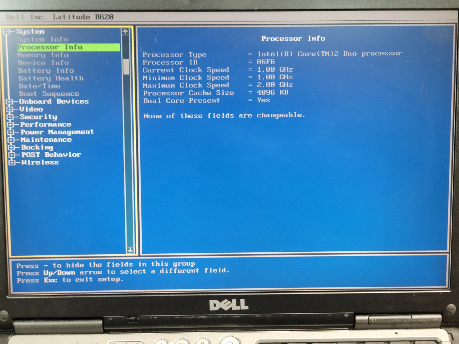 Dell Latitude D620, Intel Core 2 Duo , 1GB RAM , Windows 7 Enterprise ( locked)