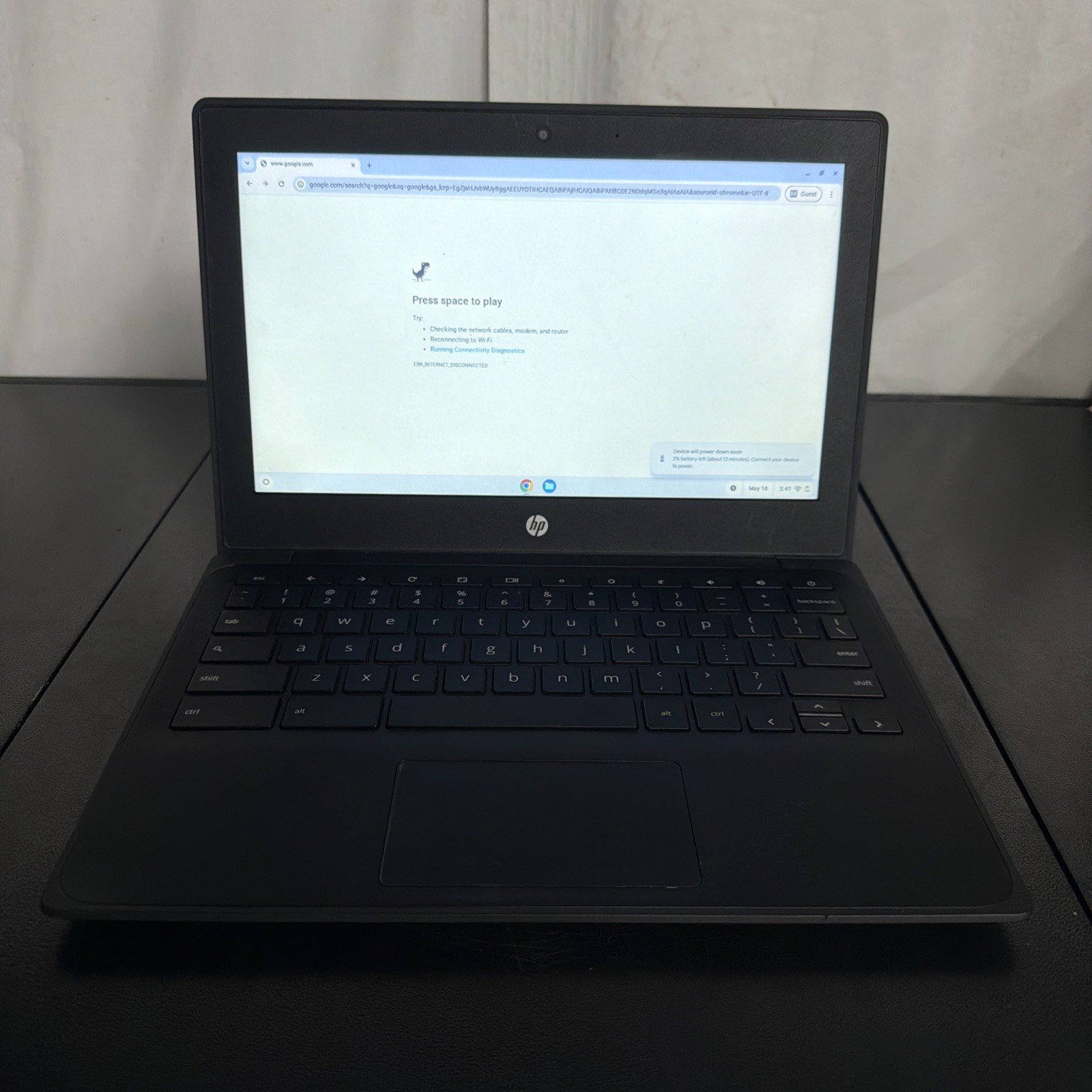 HP Chromebook 11 G9 EE MediaTek 2.0Ghz, 4GB RAM 32GB eMMC11.6 LED Black (Good)