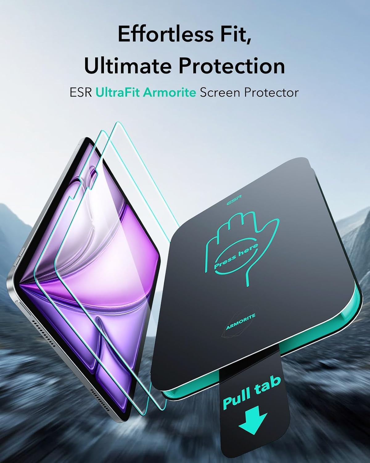 Screen Protector for iPad Air 13 Inch, Military Grade, 9H Tempered Glass Film