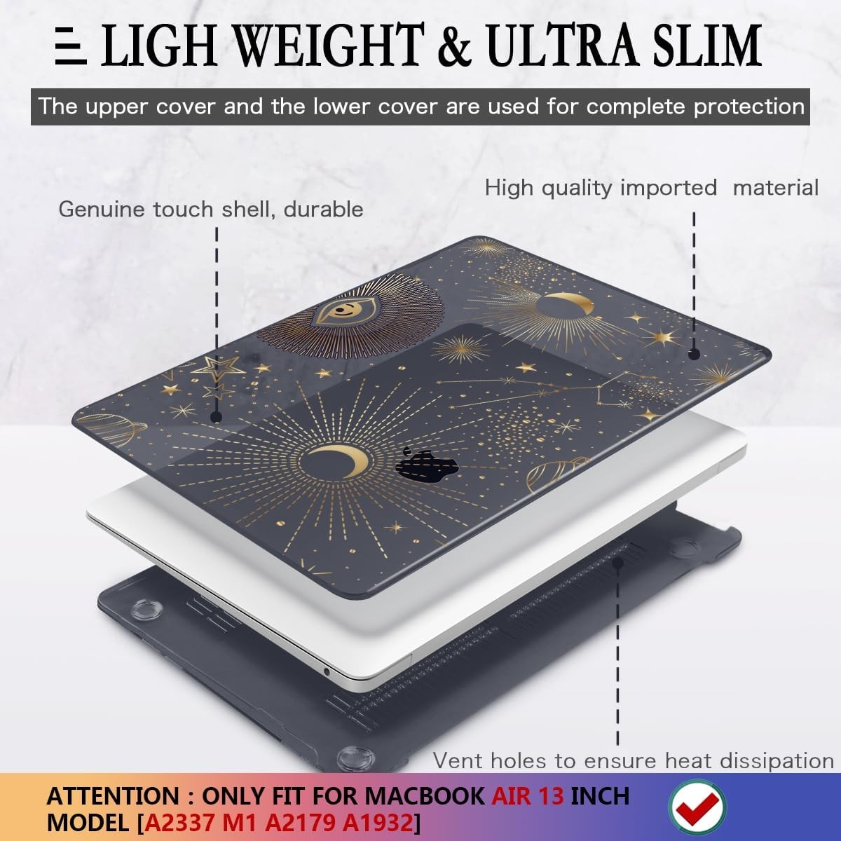 Screen Protector for MacBook Air 13 inch, Anti Glare, Touch ID Compatible