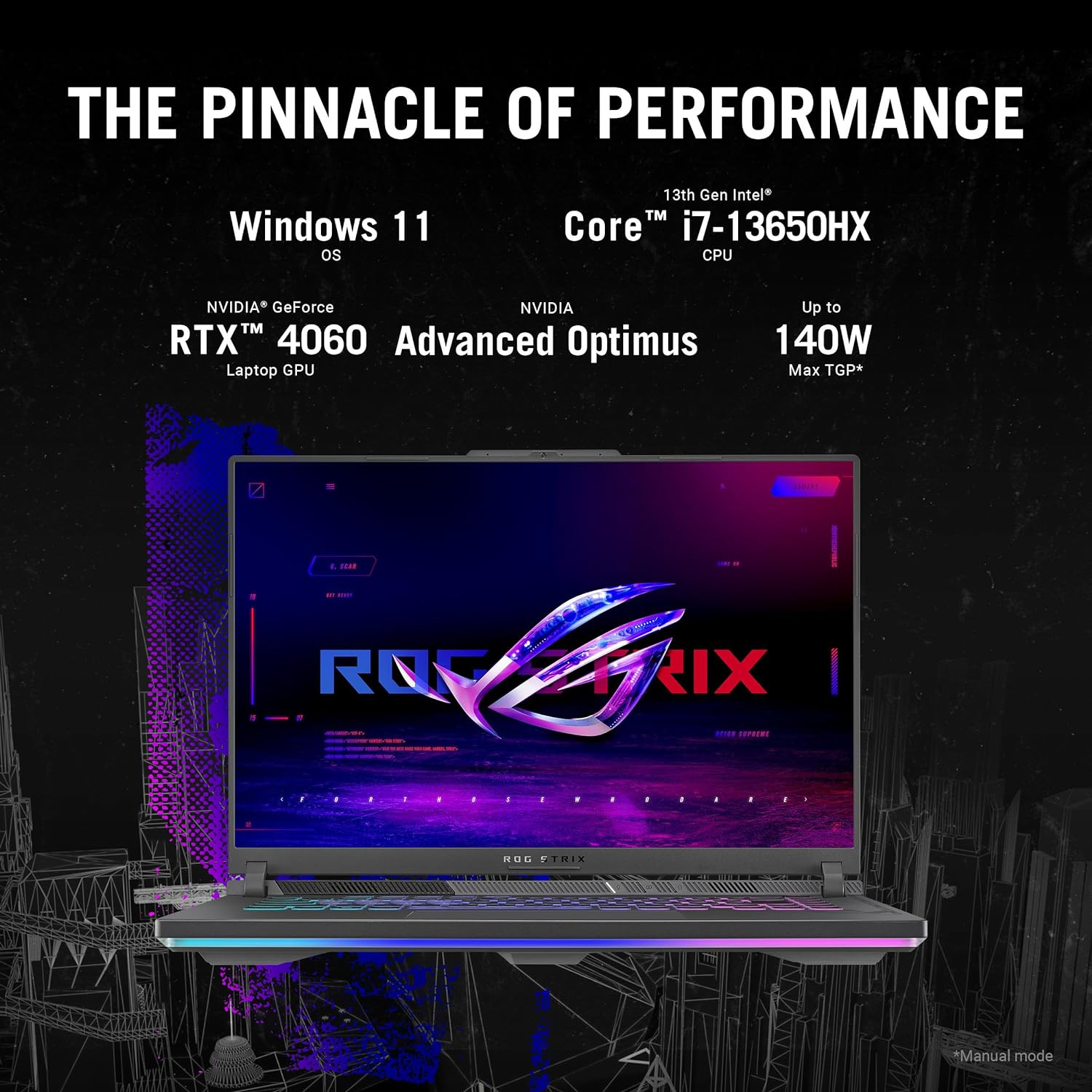 ASUS ROG Strix G16 Gaming Laptop, 165Hz Display RTX 4060, Intel Core I7-13650Hx