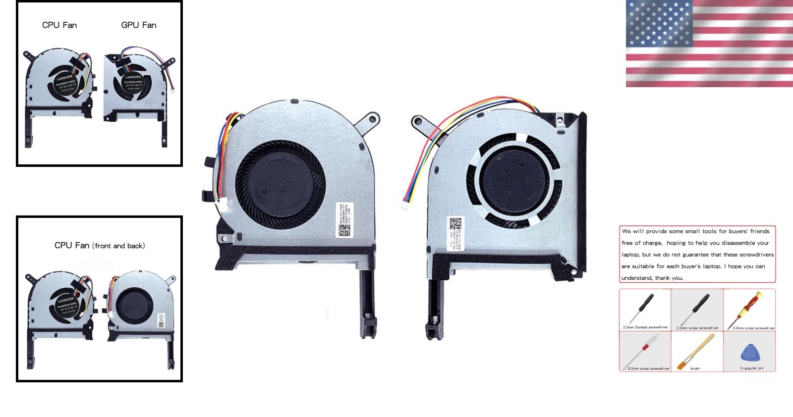 Improved Performance Laptop Cooling Fan for ASUS TUF Gaming=**