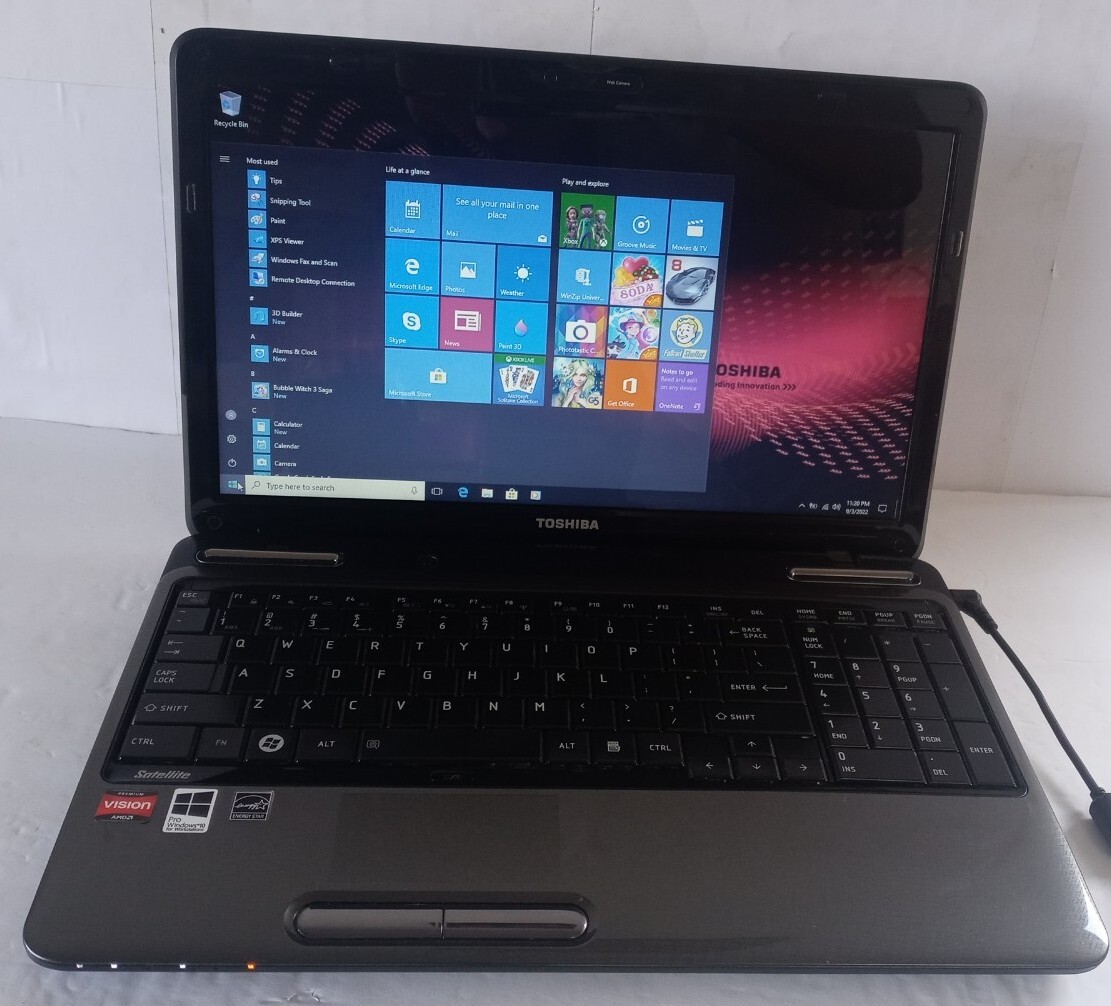 TOSHIBA SATELLITE L655D-S 15.6″ AMD TURION ll 2.30GHz 4GB 500GB WIN 10 PRO