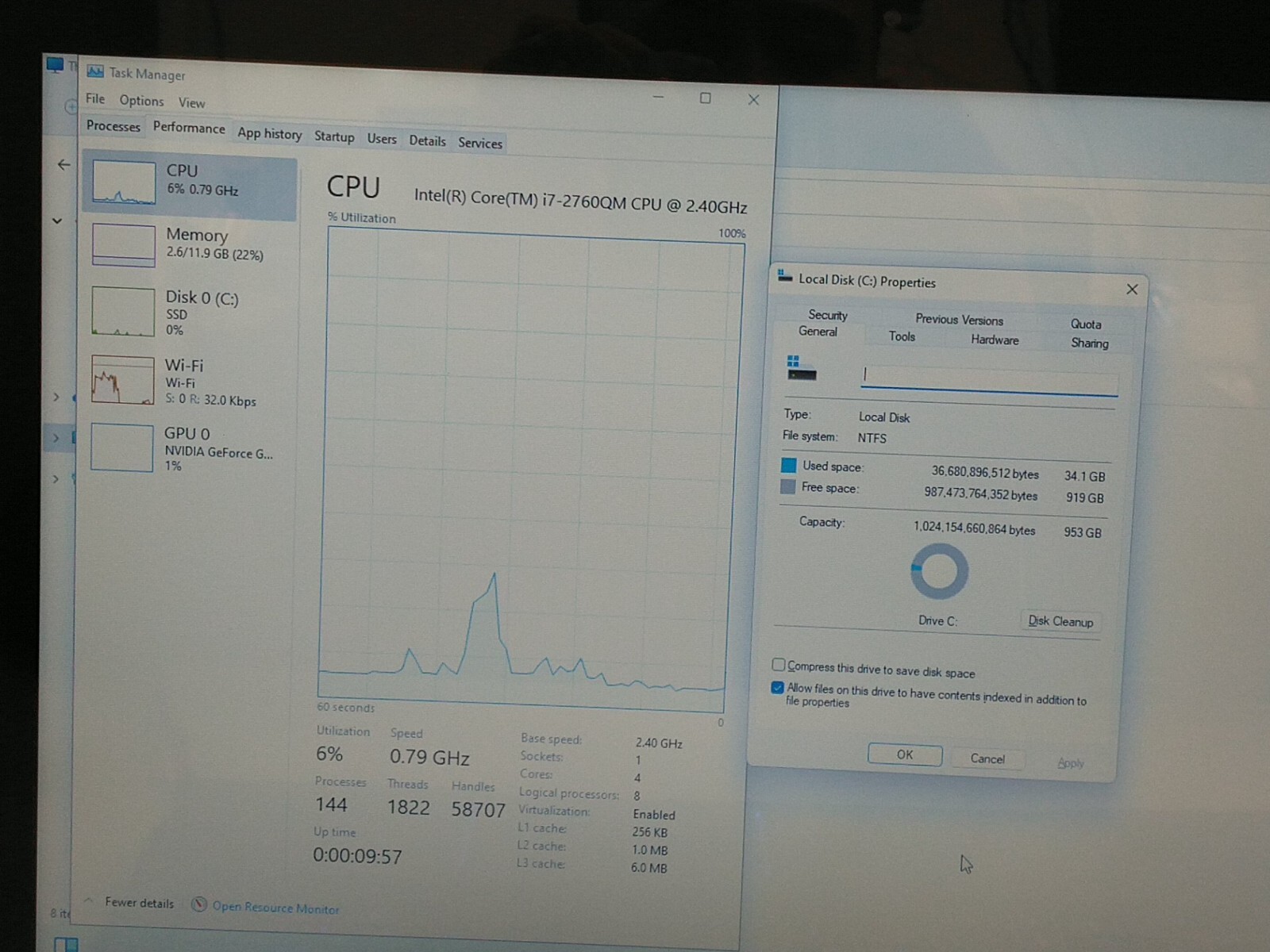 Dell Alienware M17xR3 17.3” i7-2760QM 2.4ghz 12gb ram 1TB Charger*READ CYC46R1
