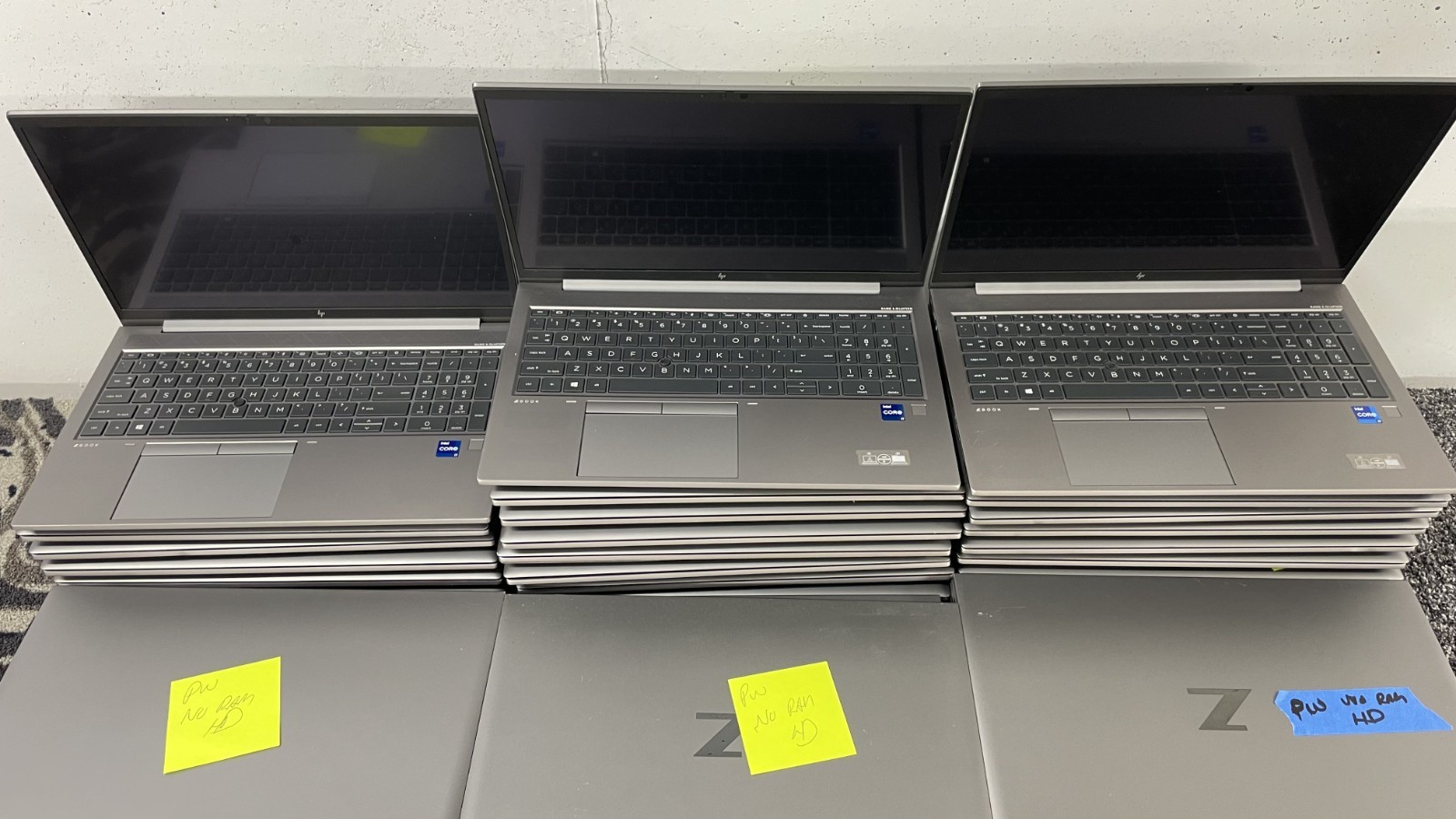 *Lot of 28* HP ZBook Firefly 15 G8 Laptop i7-1165g7 No RAM HDD Parts Touchscreen